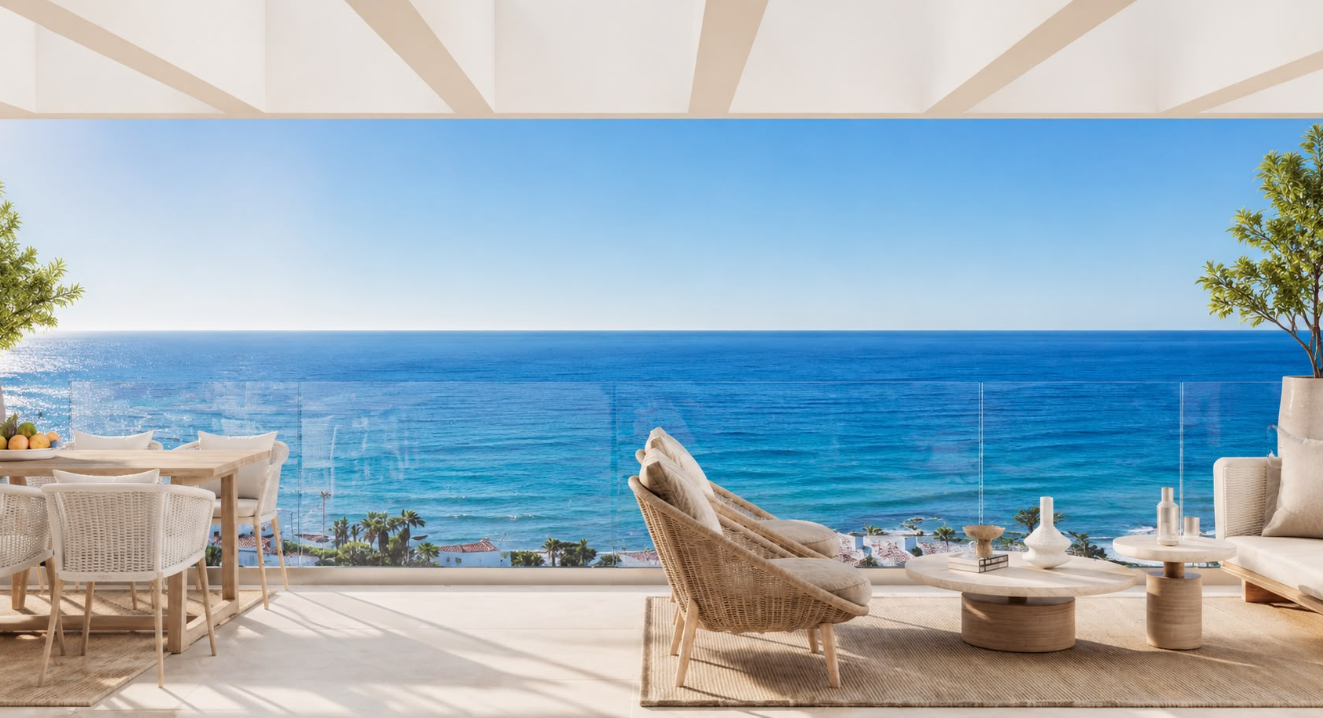Brand-New 3-Bed Ground Floor Apartment Steps from the Beach in Torrenueva, Mijas Costa