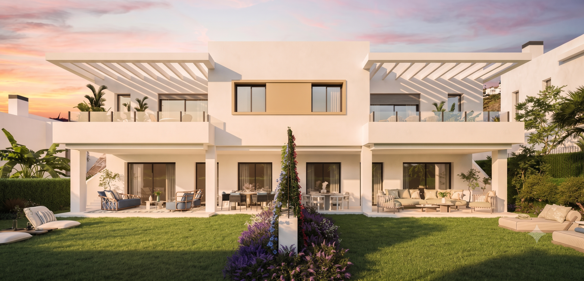 Contemporary 3 & 4 Bedroom Semi-Detached Homes in Estepona with Private Gardens, Large Terraces & Customisation Options