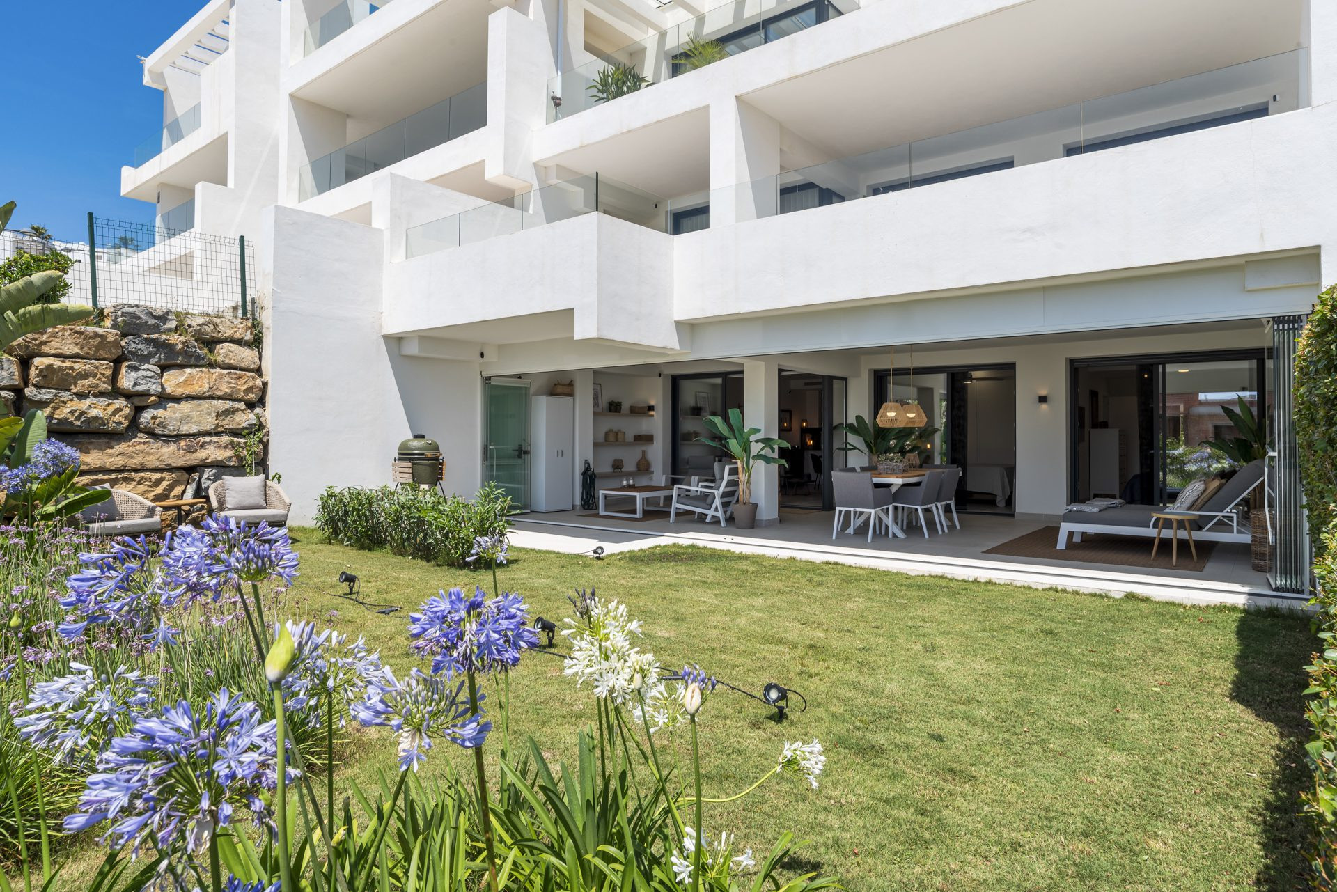 Modern Garden Apartment with Private Oasis in Estepona