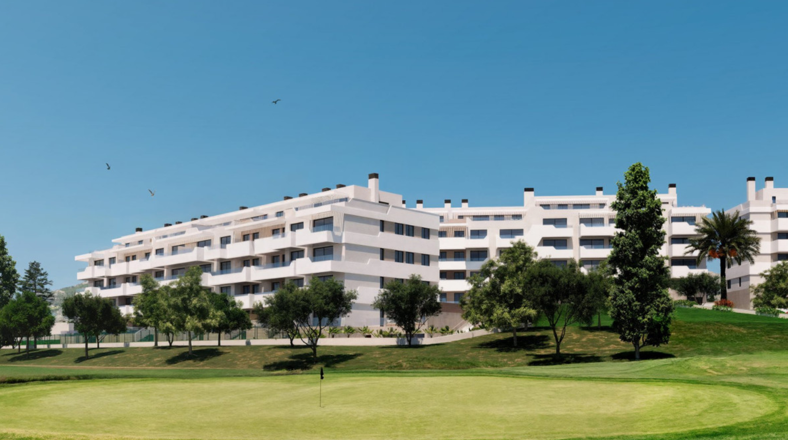 New-Build  Frontline Golf 3 Bedroom Apartments in Mijas Golf