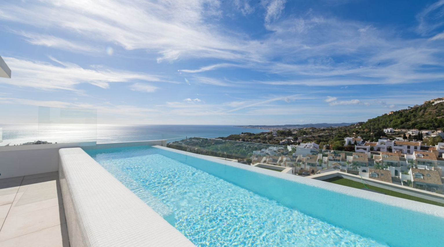 Luxury Sky Villa Overlooking the Mediterranean in Gated Community
