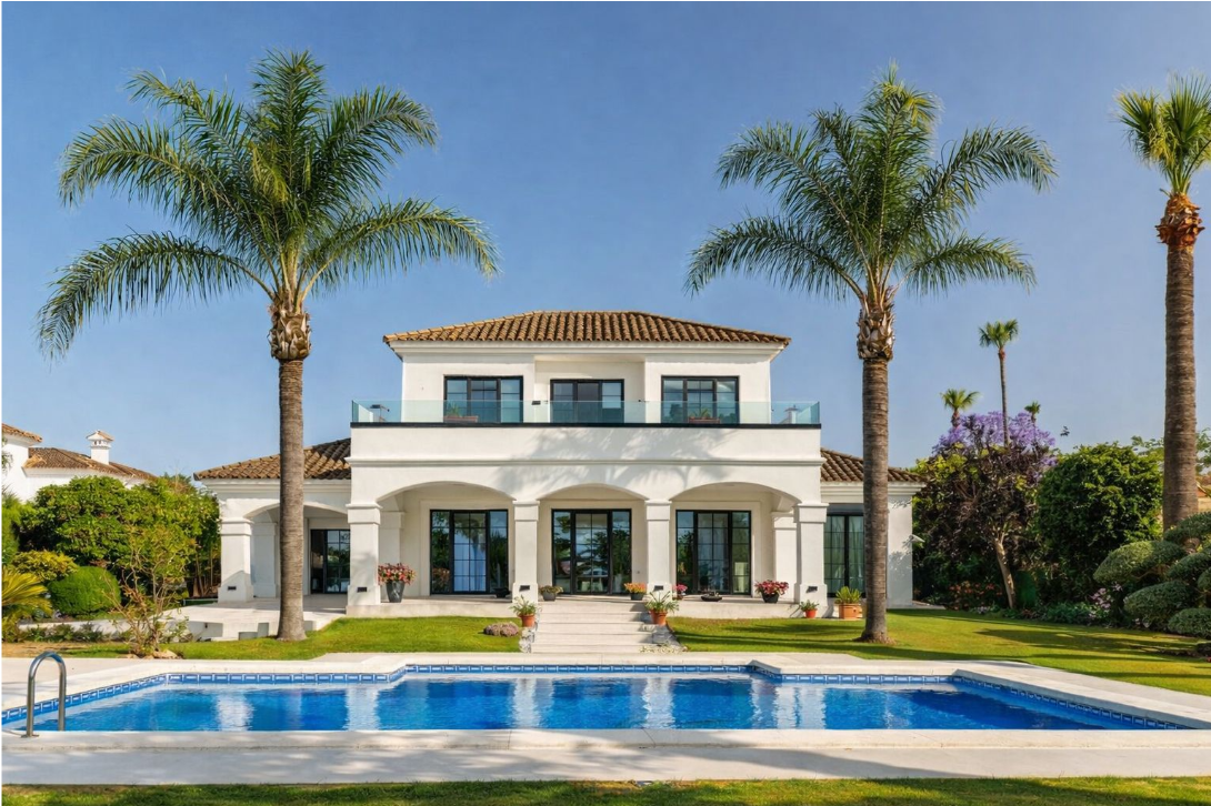 Luxury Renovated Villa for Sale in Sotogrande with Private Pool and Golf Views