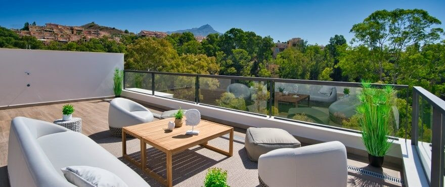 New development in Marbella with great views