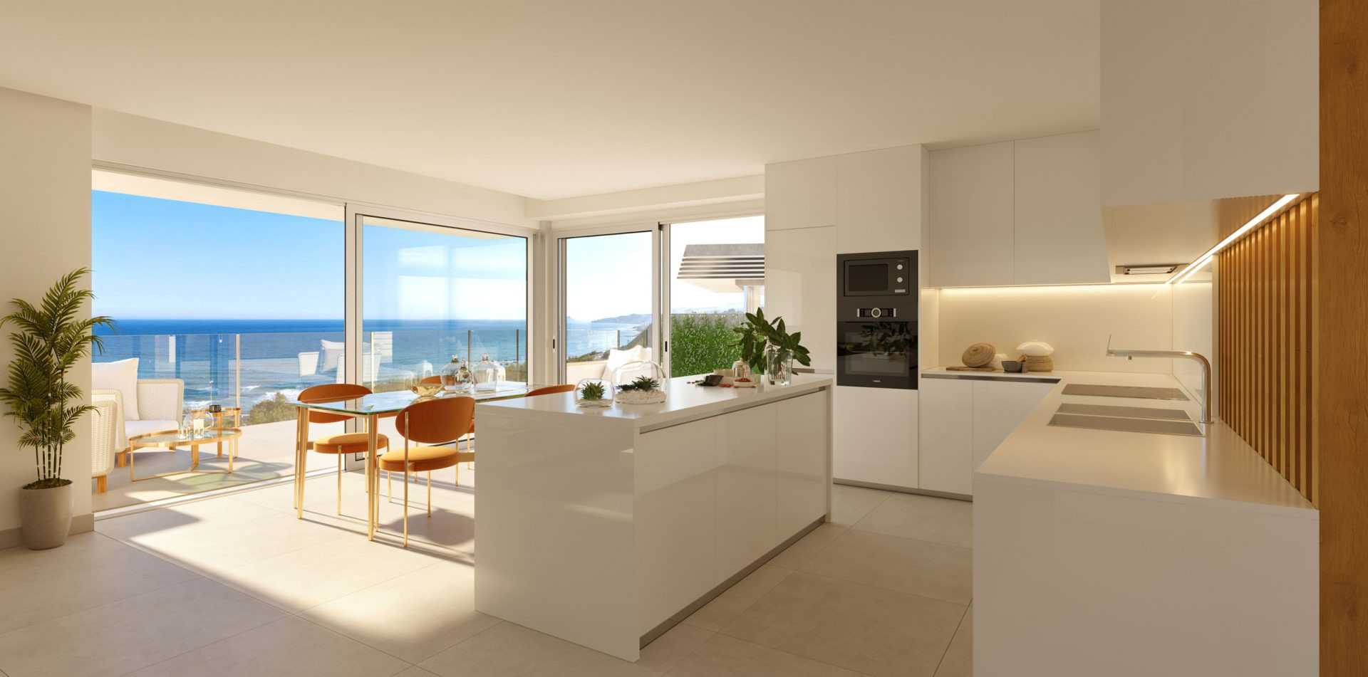 Exclusive 4 bedroom semi-detached with avant-garde design and stunning sea views in Mijas Costa. | Image 10