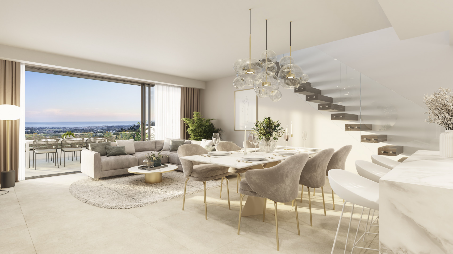 Tiara: Complex of 3 and 4 bedroom apartments with panoramic sea views over the Golf Valley | Image 14