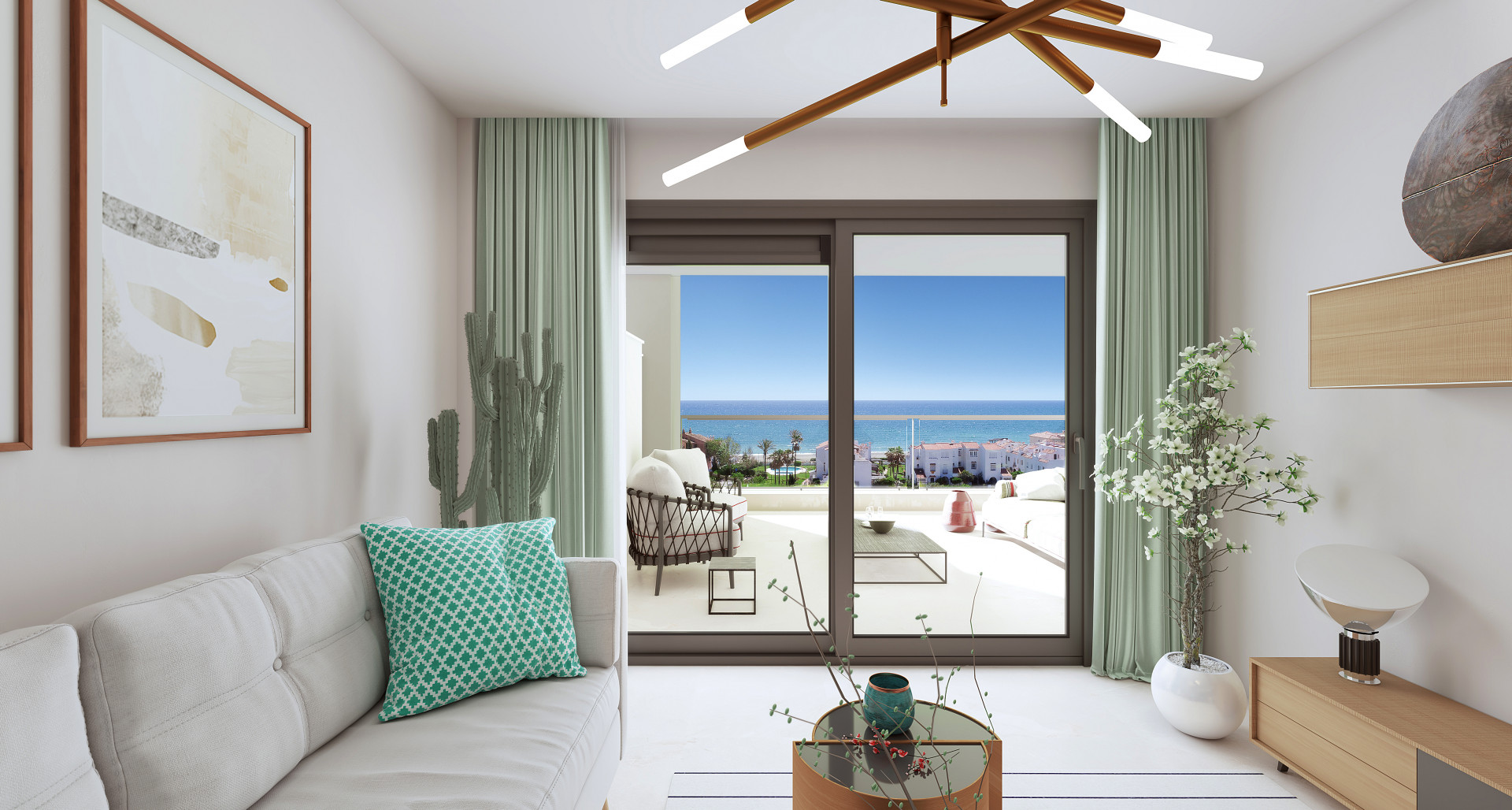 Contemporary design flat with two bedrooms and sea views in Casares Playa. | Image 8