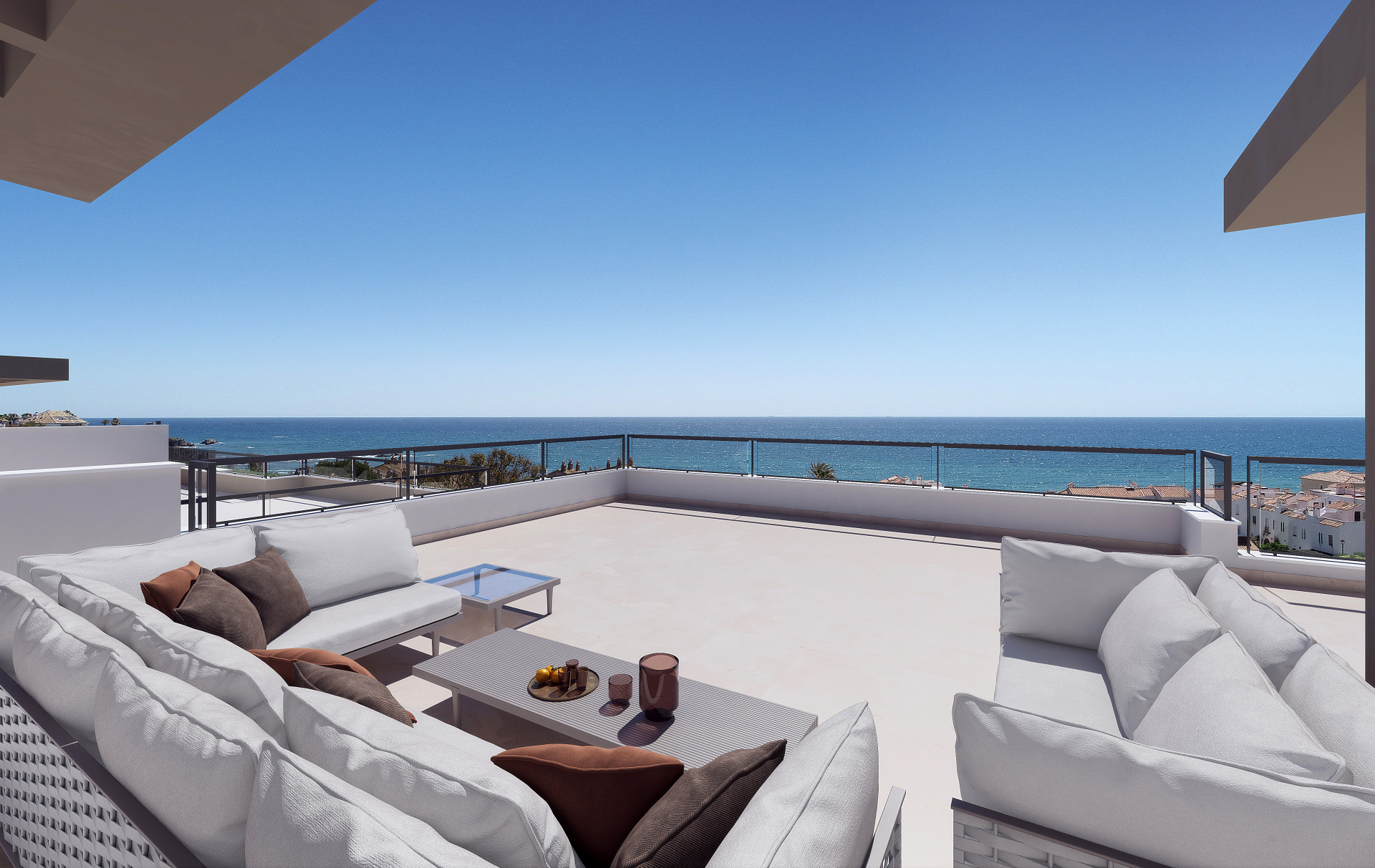 Ground floor flat with contemporary design garden and two bedrooms with sea views in Casares Playa. | Image 1