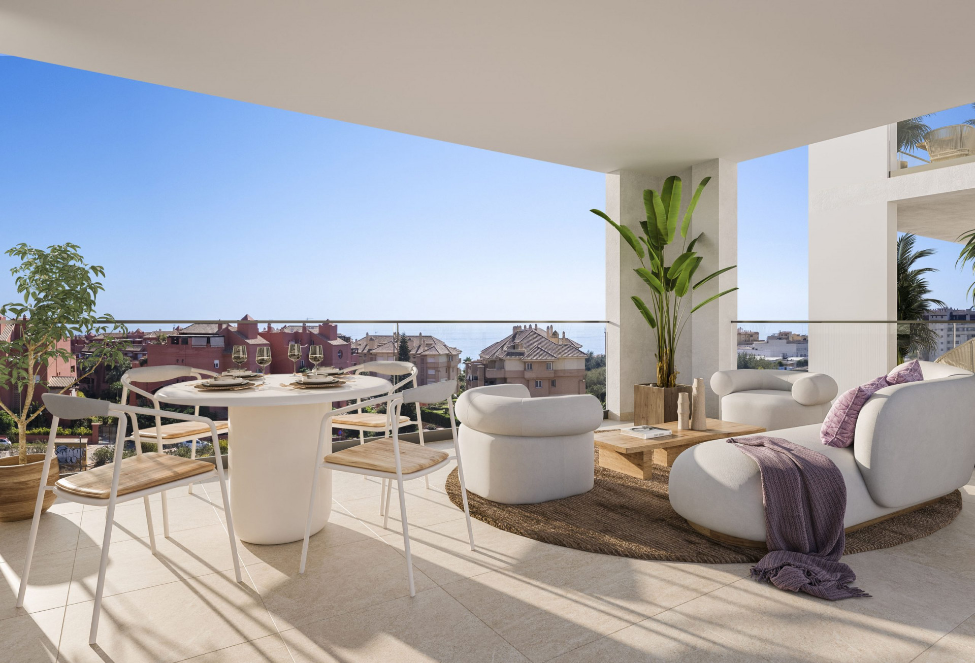 Three bedroom flat with private terraces with sea views in Torrox, Malaga. | Image 1