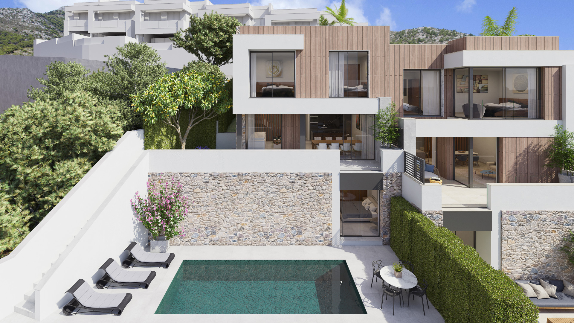 Brand new four bedroom townhouse with sea views located in Mijas Costa. | Image 0