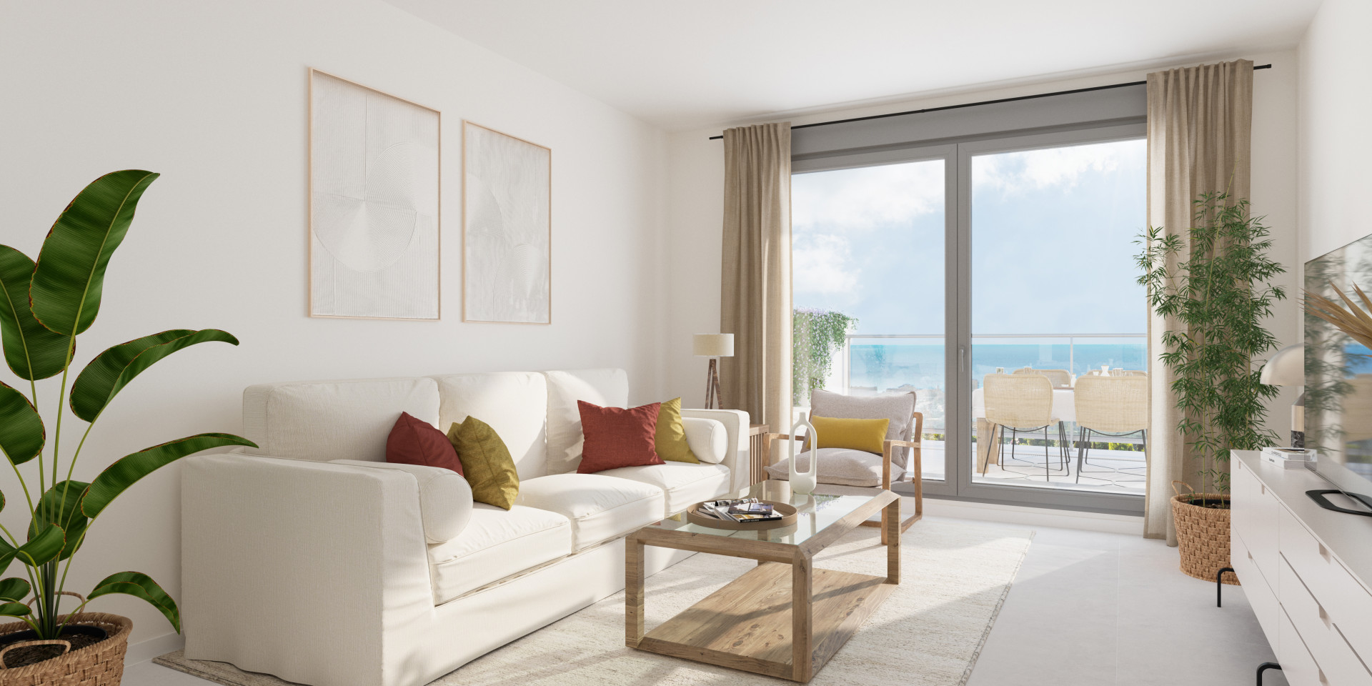 Modern three bedroom flat overlooking the Benalmadena coastline. | Image 3