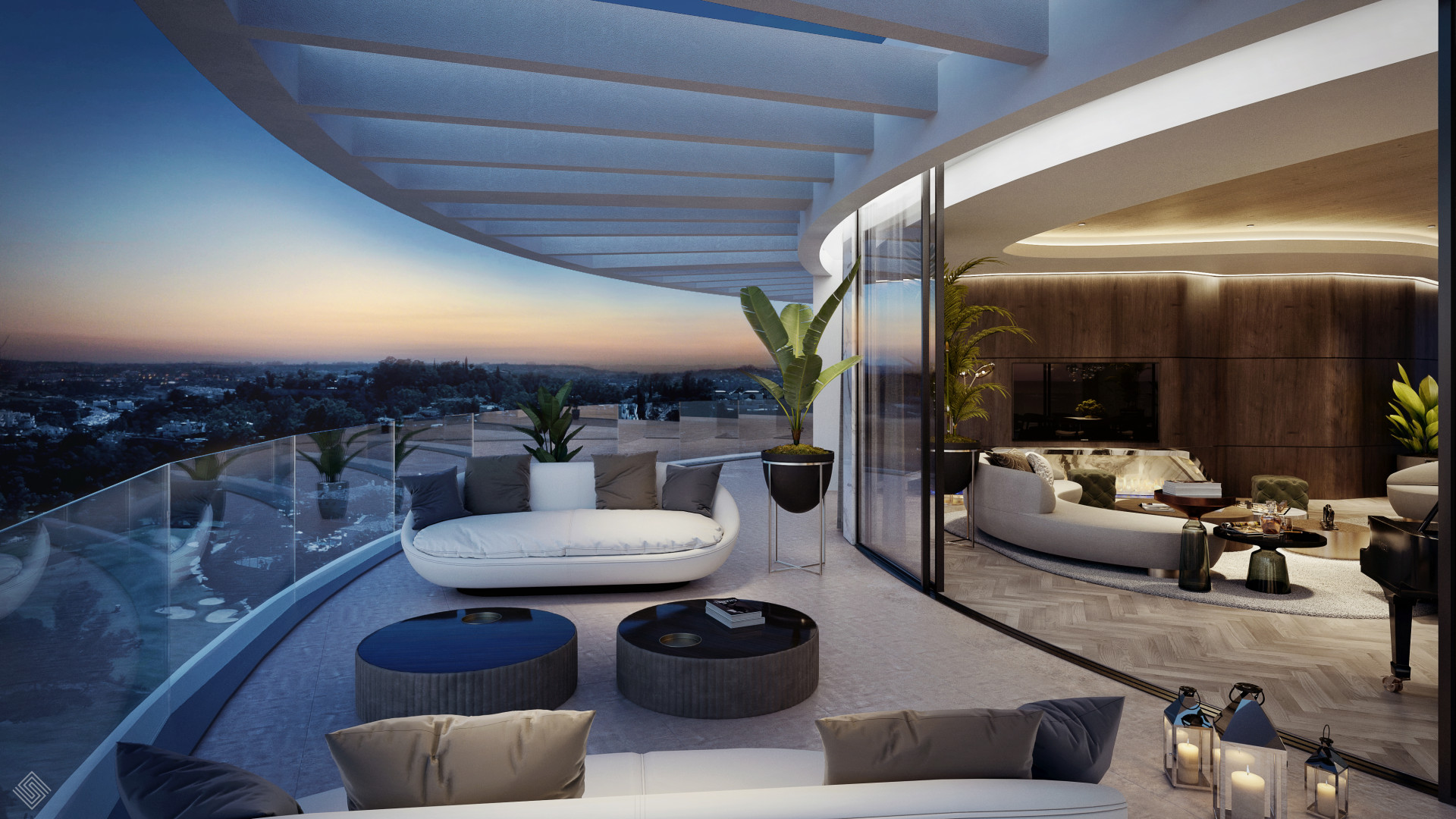 Luxury penthouse with solarium and panoramic golf and sea views in Benahavis. | Image 11