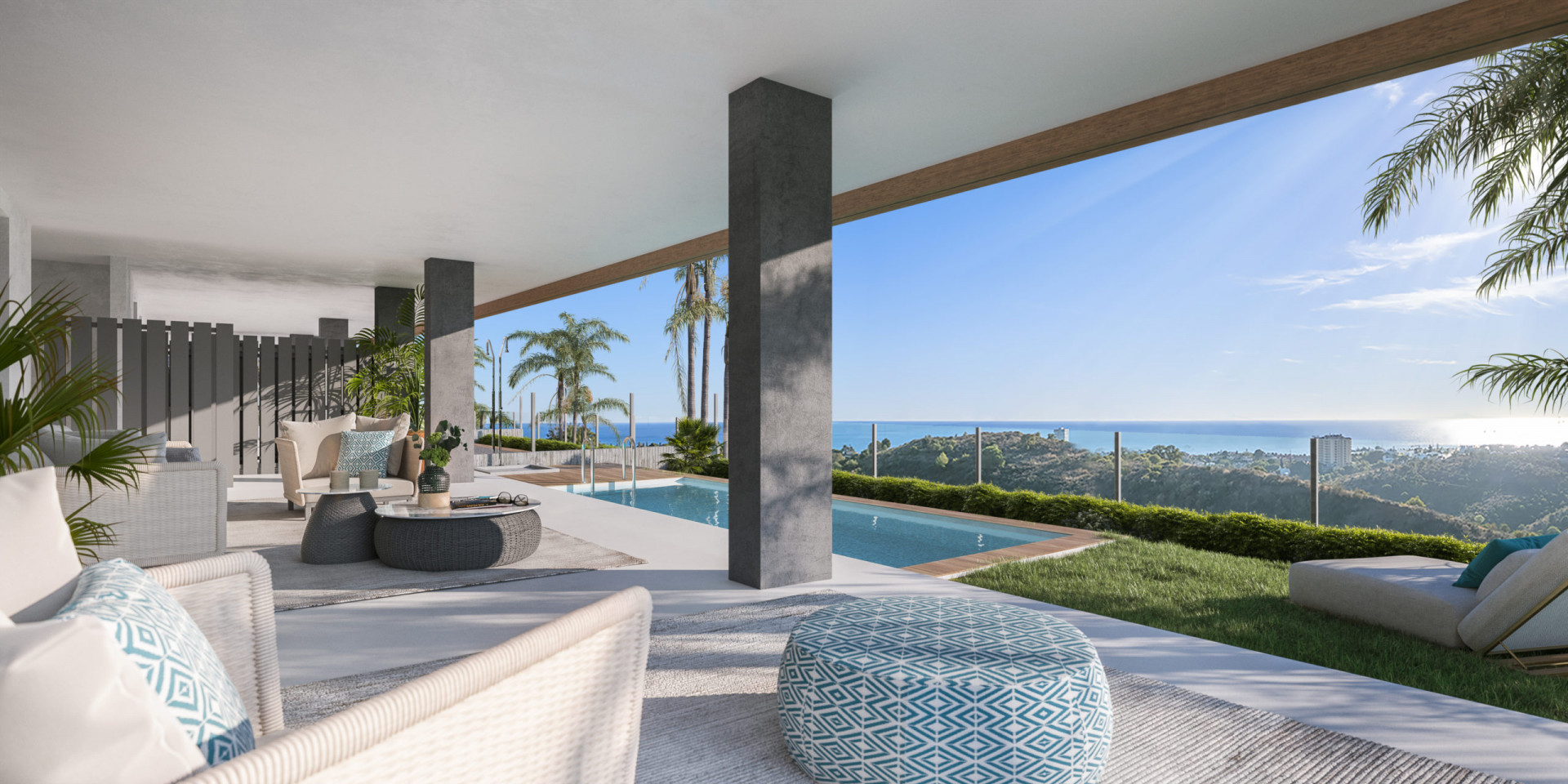 Spacious flat with garden and private pool located east of Marbella. | Image 4