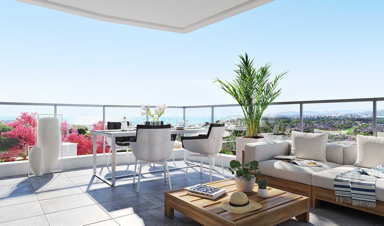 Spacious penthouse with terrace offering panoramic sea and mountain views in Mijas Costa. | Image 0