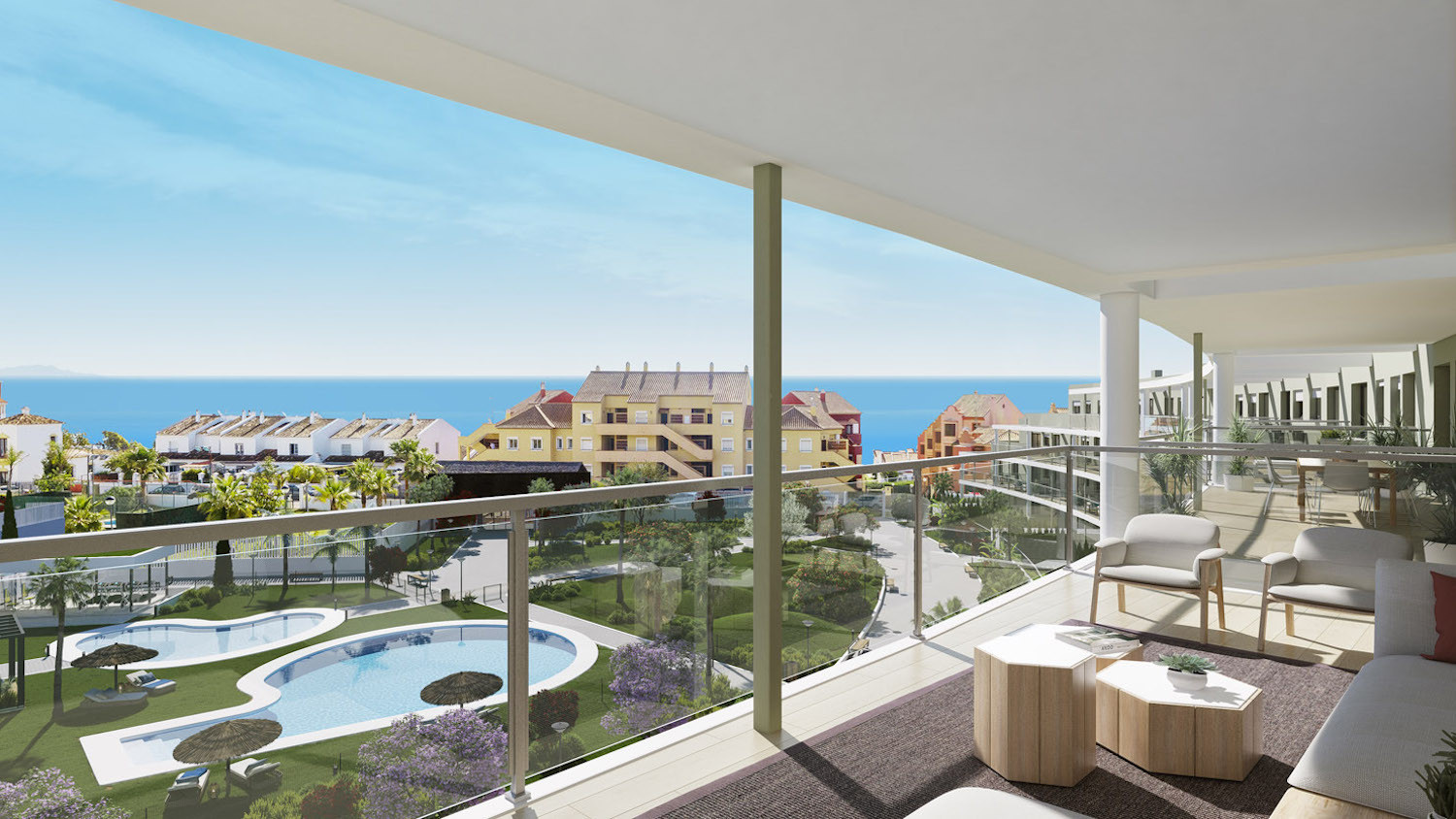 Brand new 2 bedroom flat with views to the coast of Manilva. | Image 6