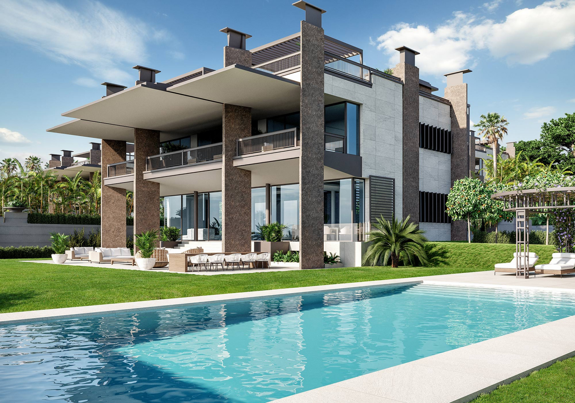 New luxury villa with panoramic sea views in Marbella. | Image 4