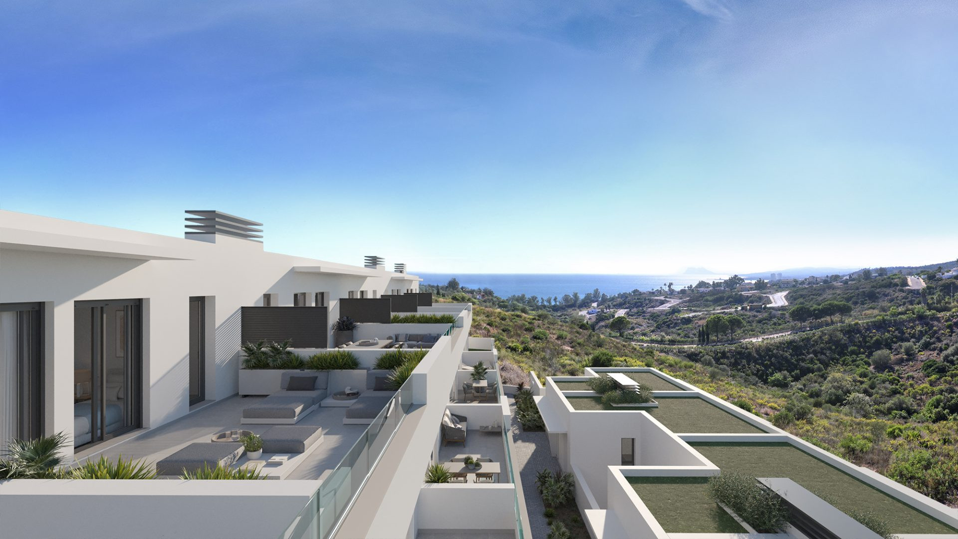 Brand new two bedroom townhouse with sea views in Manilva. | Image 9