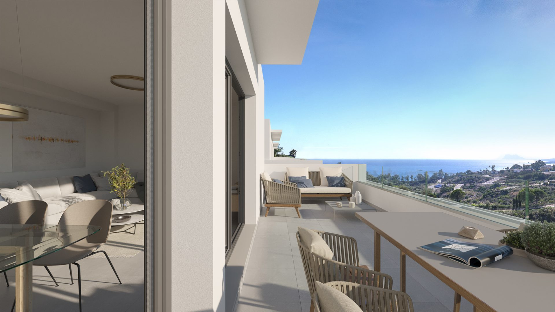 Brand new two bedroom townhouse with sea views in Manilva. | Image 1
