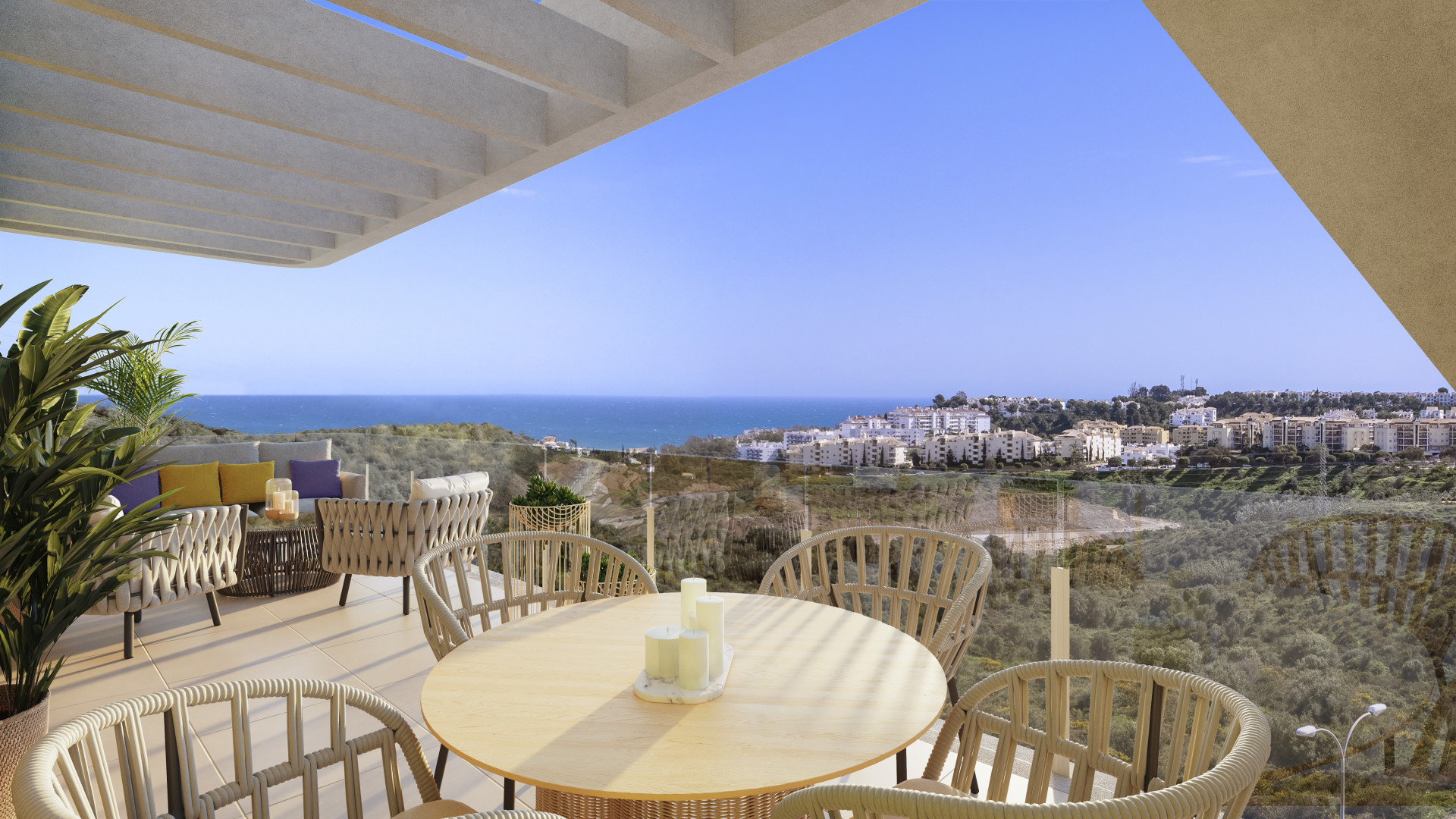 New and spacious three bedroom flat with private garden in Mijas. | Image 3