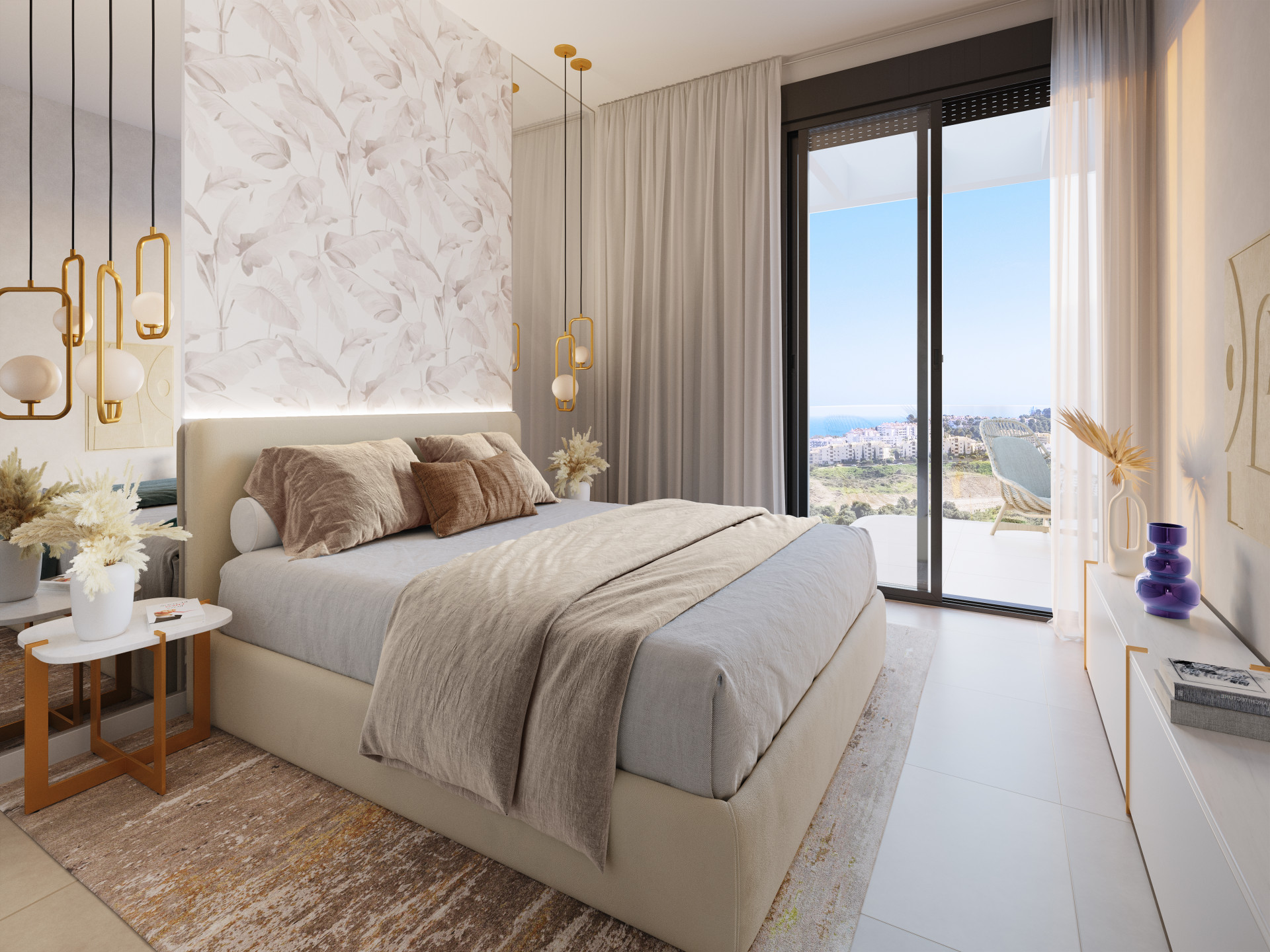 New luxury three bedroom duplex penthouse with sea views in Mijas. | Image 4