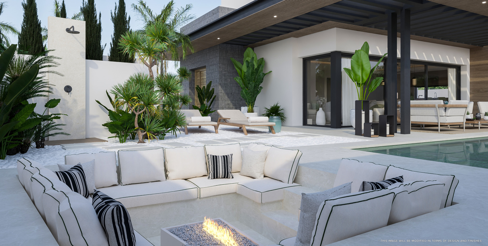 New luxury villa with solarium and private pool with sea views in La Cala de Mijas. | Image 2