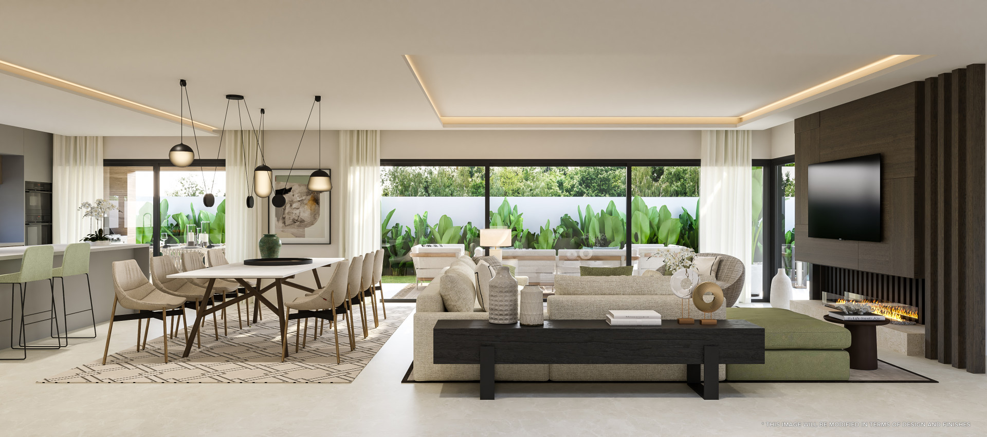 New luxury villa with solarium and private pool with sea views in La Cala de Mijas. | Image 6