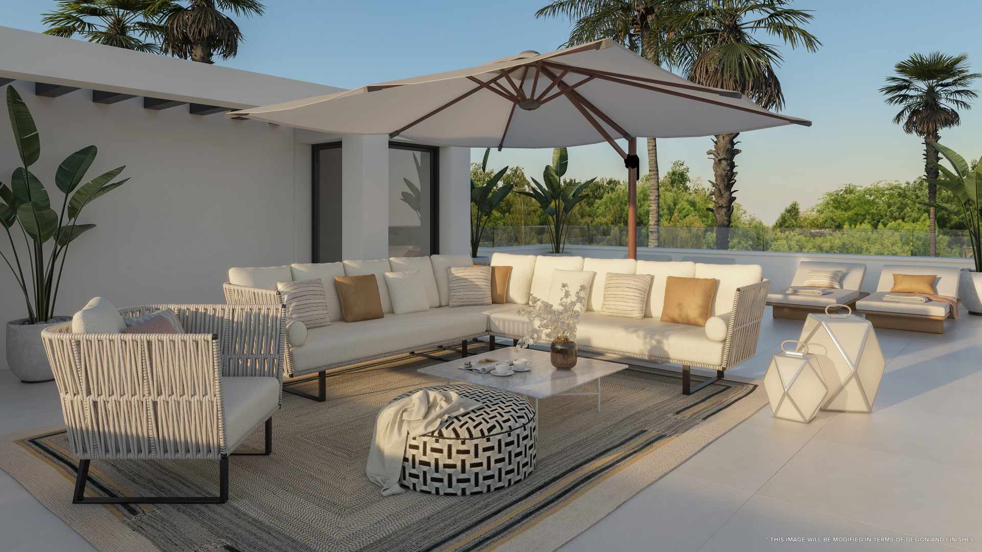 New luxury villa with solarium and private pool with sea views in La Cala de Mijas. | Image 14