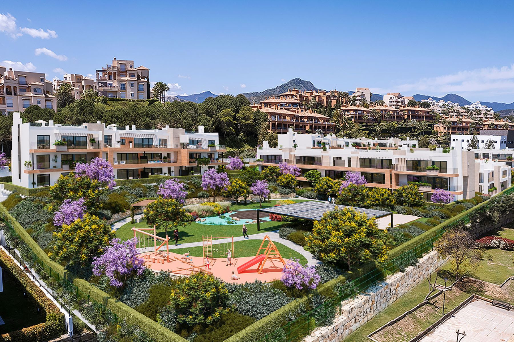 Spectacular three bedroom duplex penthouse in gated community in Atalaya, Estepona. | Image 0
