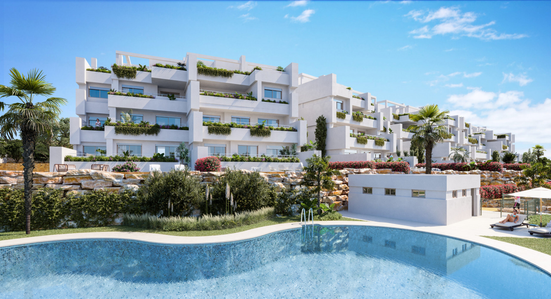 Ground floor flat with large private garden and three bedrooms in a privileged setting in Estepona. | Image 2