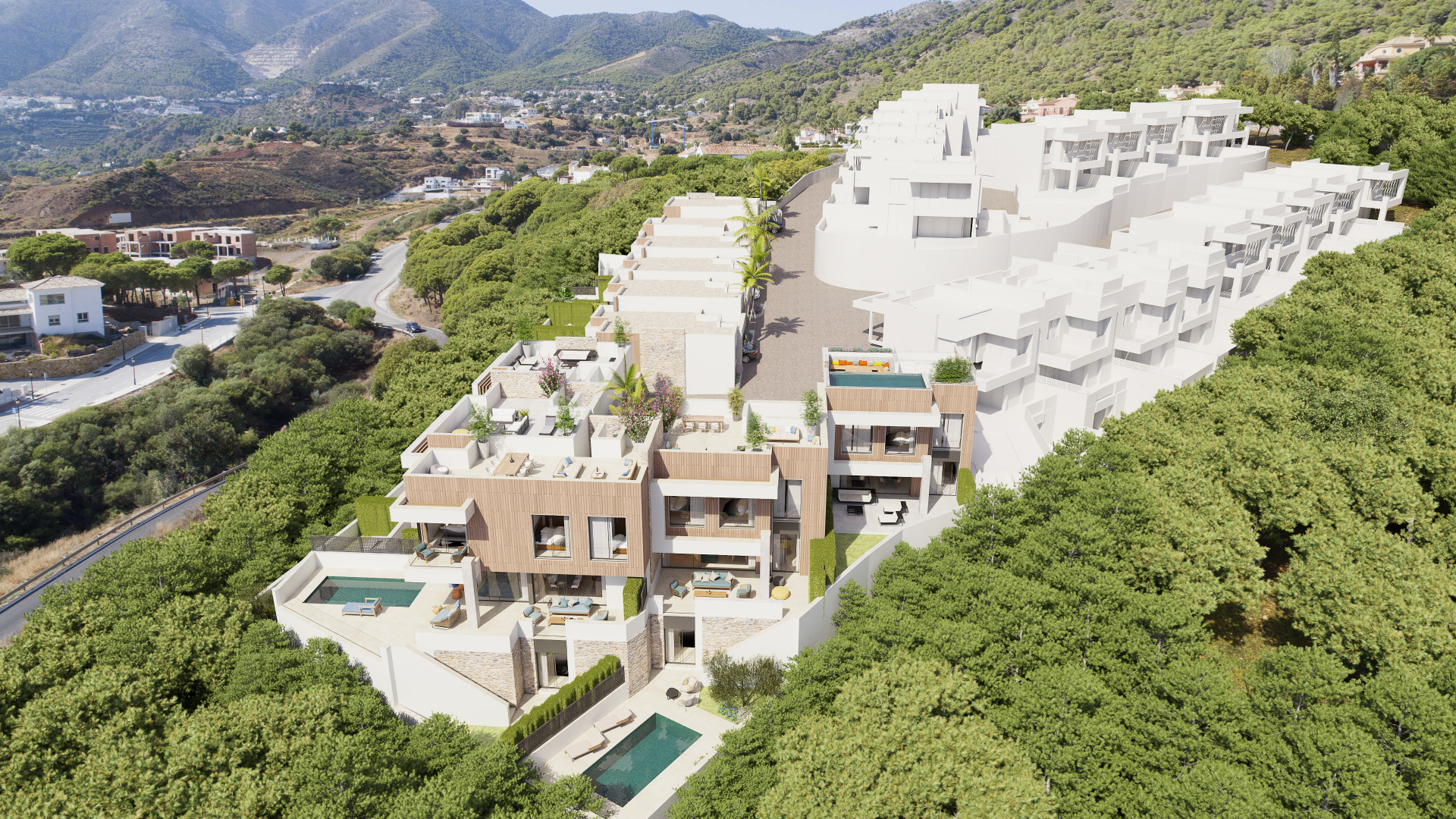 Buenavista Views: Development of 32 semi-detached villas with sea views located in Mijas Costa. | Image 1