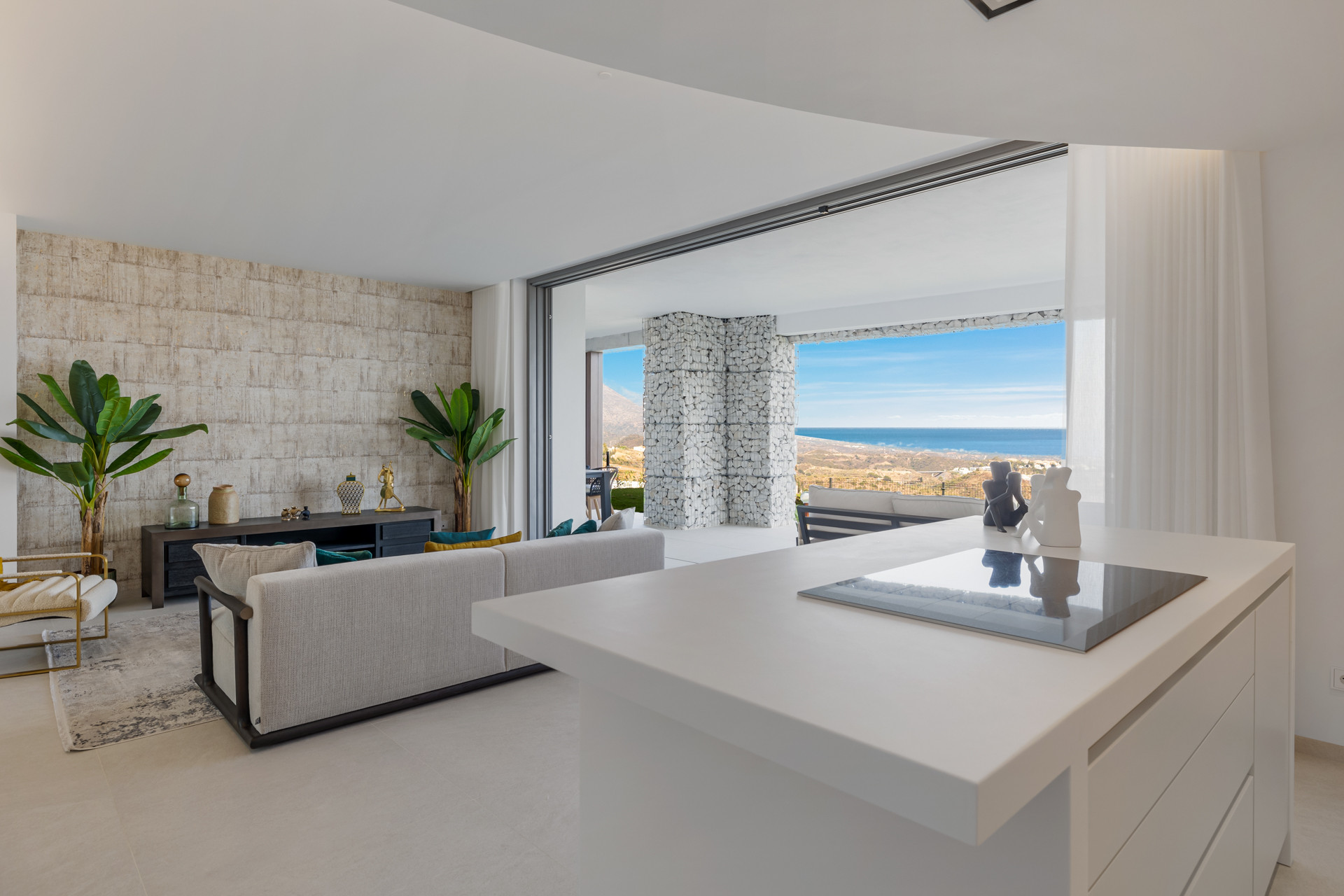 Luxury Ground Floor Living in Quercus, Real de la Quinta: New Apartment with Spectacular Mediterranean Views and Private Garden