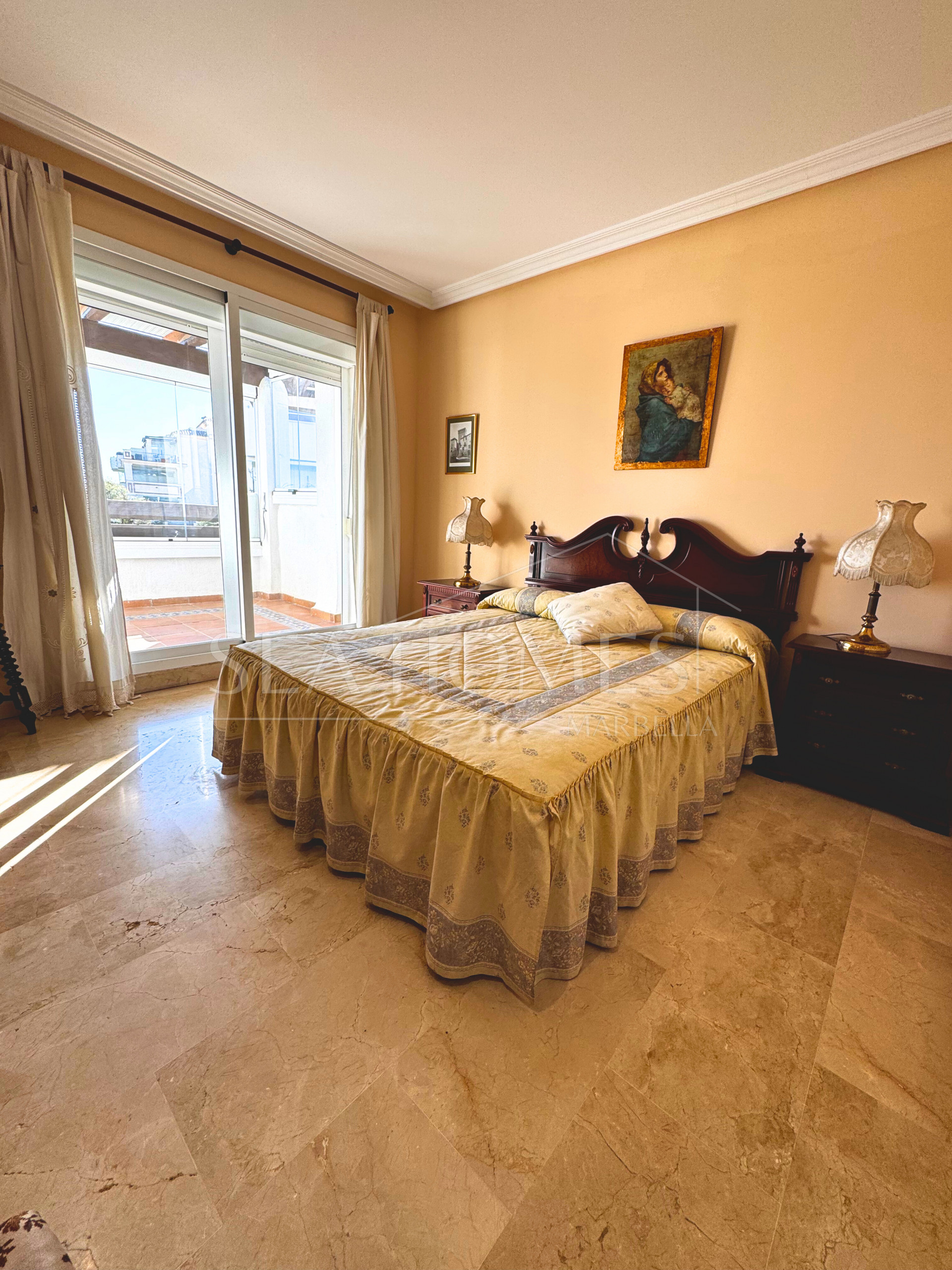 Spacious 3-Bedroom Apartment with Three Terraces, Sea Views, Double Garage & Storage