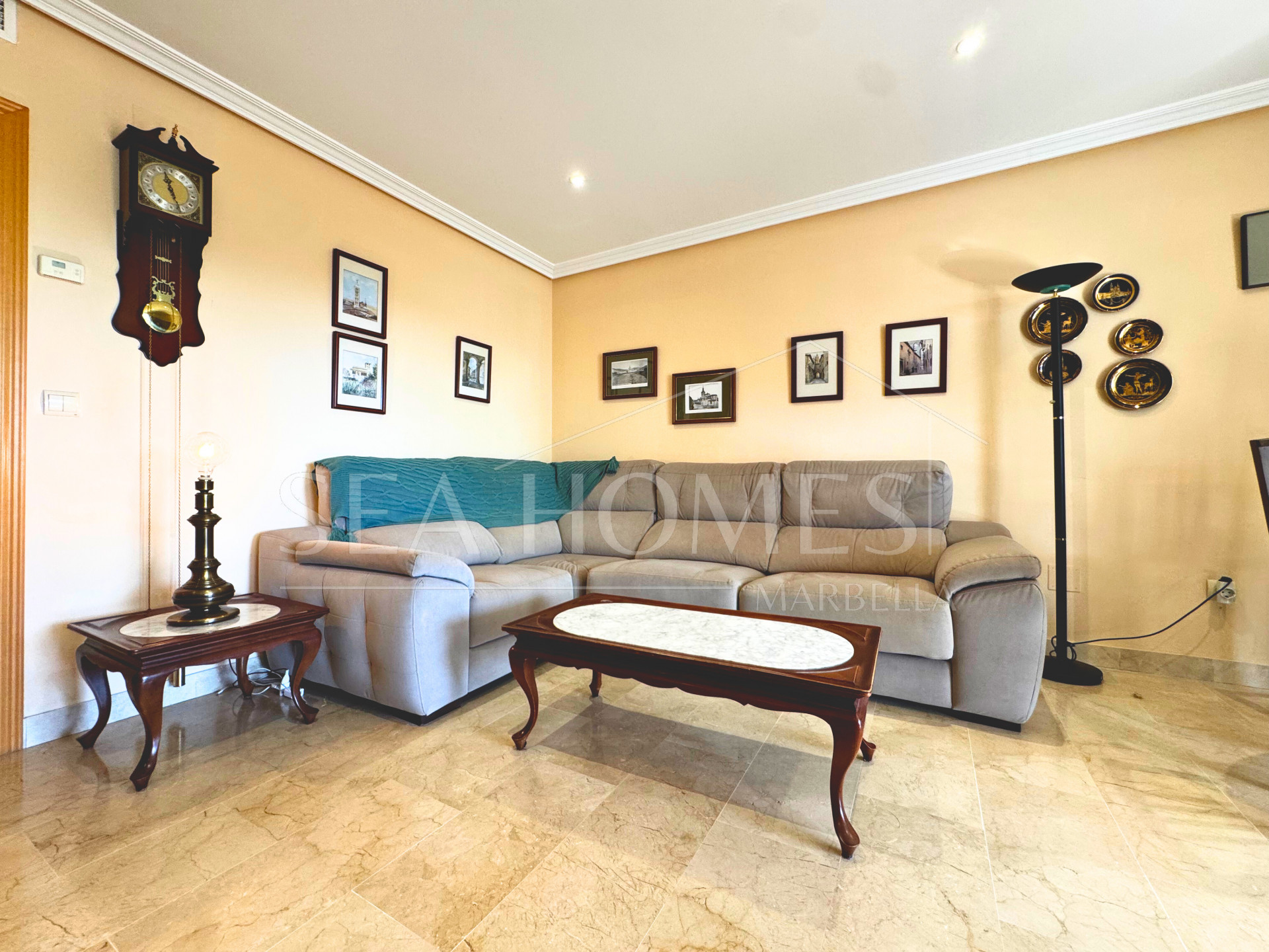 Spacious 3-Bedroom Apartment with Three Terraces, Sea Views, Double Garage & Storage