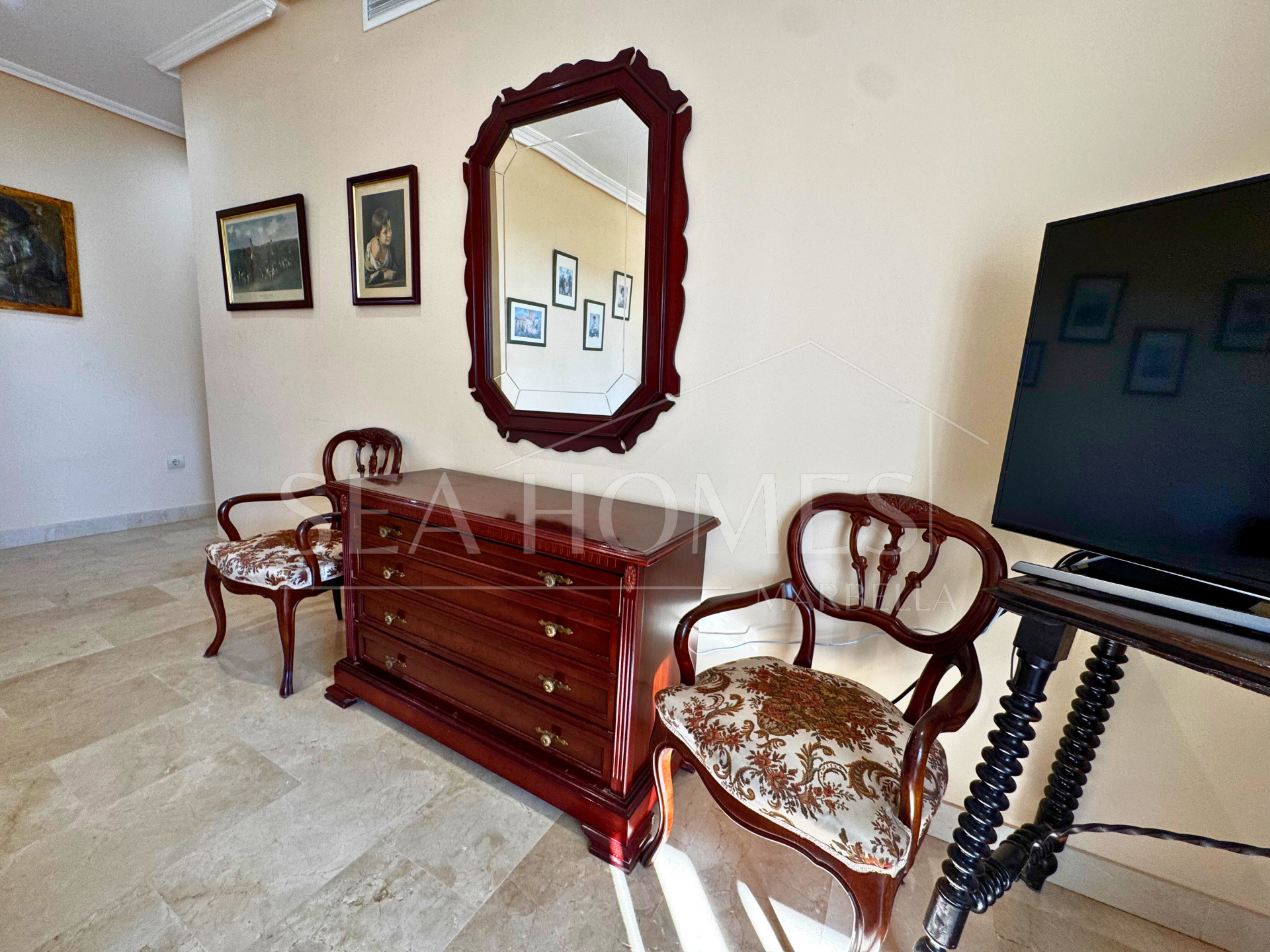 Spacious 3-Bedroom Apartment with Three Terraces, Sea Views, Double Garage & Storage