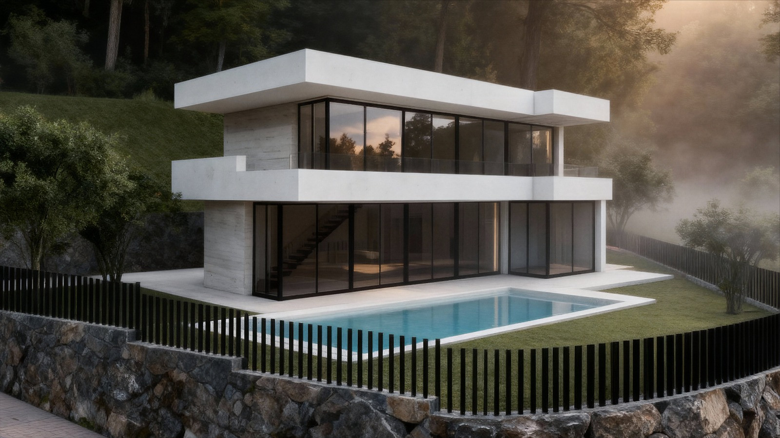 Urban plot with license and project, ready to build in Mijas