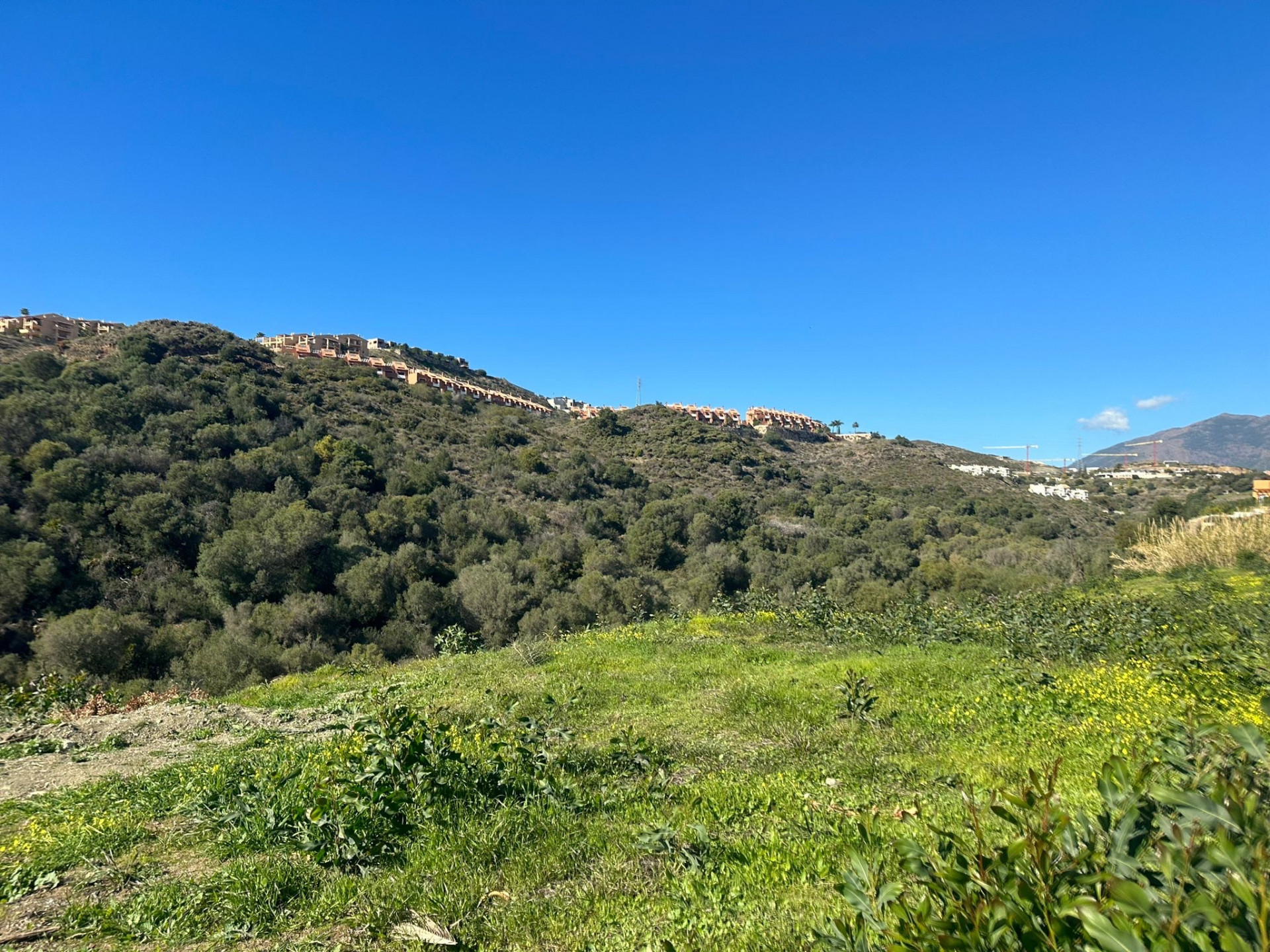 Excelente Parcela con vistas al mar y la montaña en venta en Benahavis