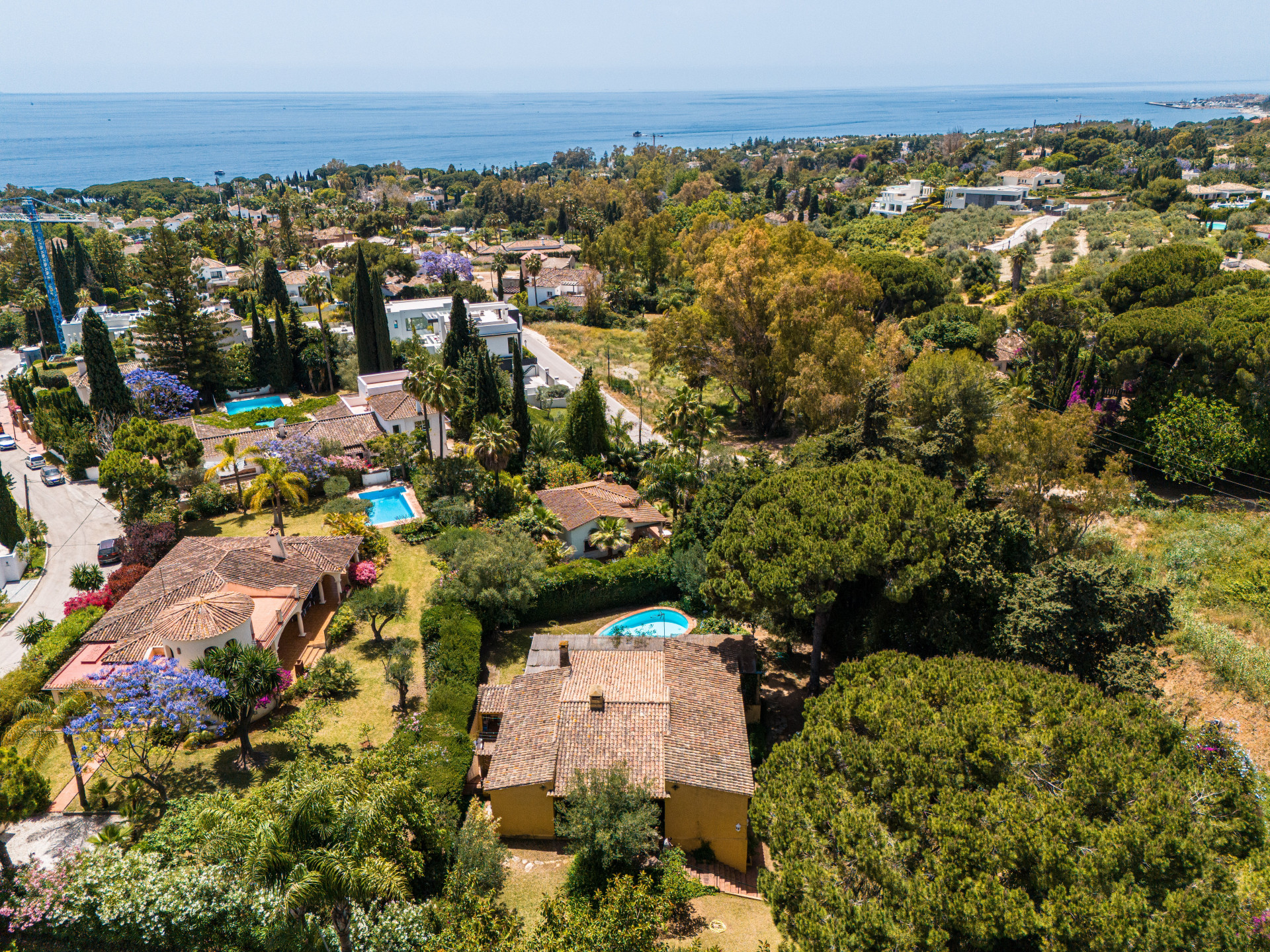 Captivating Andalusian style villa with eclectic Moorish inspired interiors.