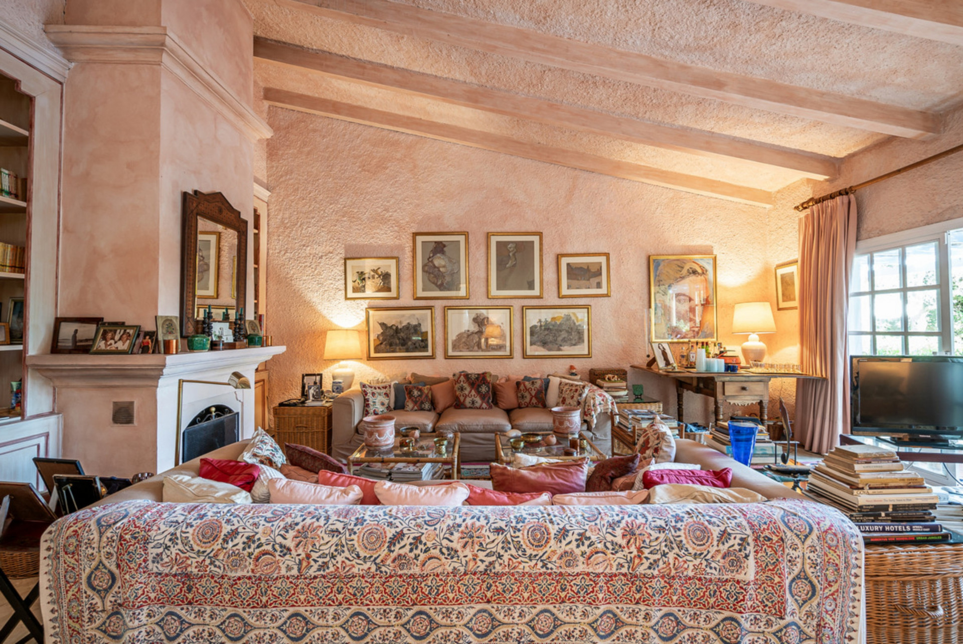 Captivating Andalusian style villa with eclectic Moorish inspired interiors.