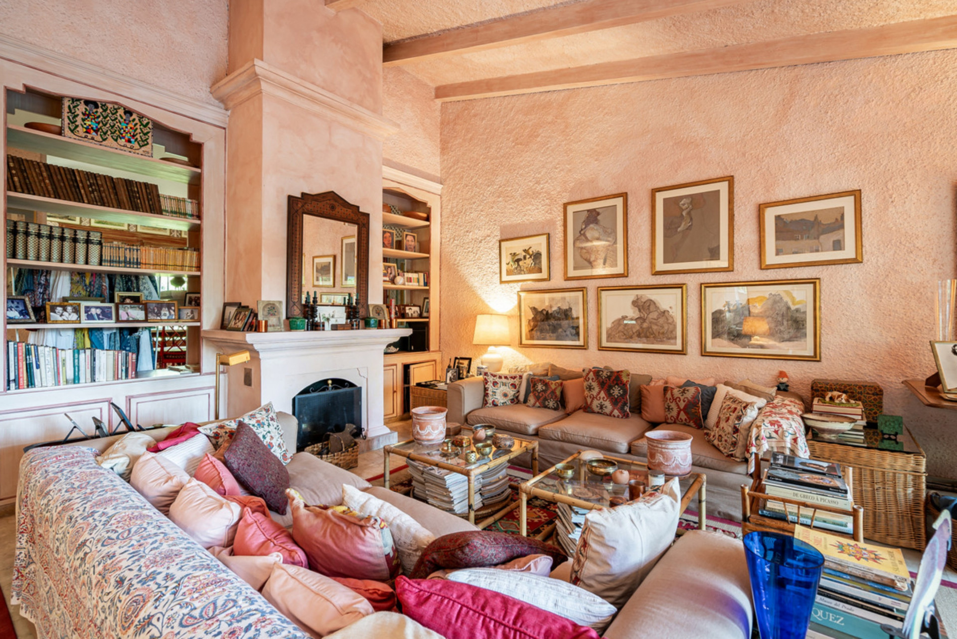 Captivating Andalusian style villa with eclectic Moorish inspired interiors.