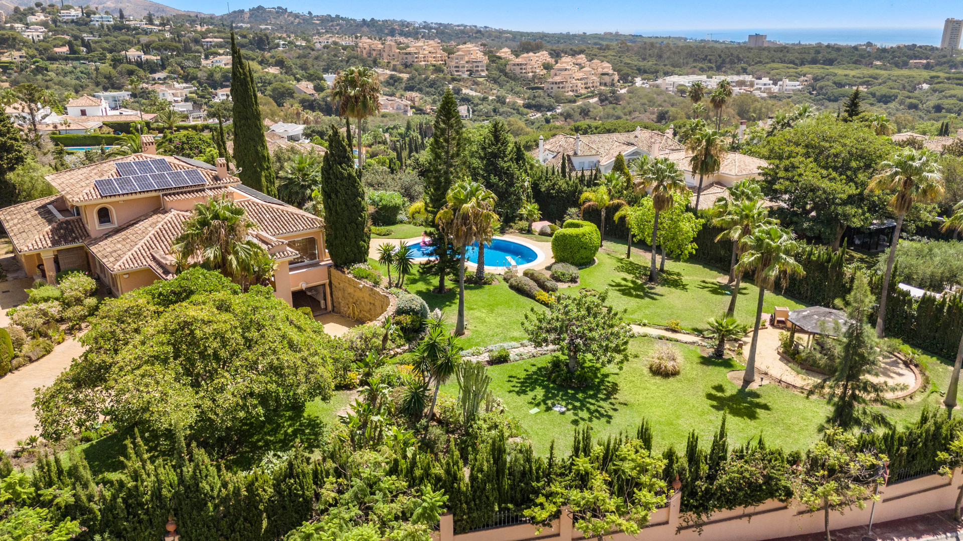 Stunning villa in a sought after area of Marbella is a south facing gem in its own Andalucian crown