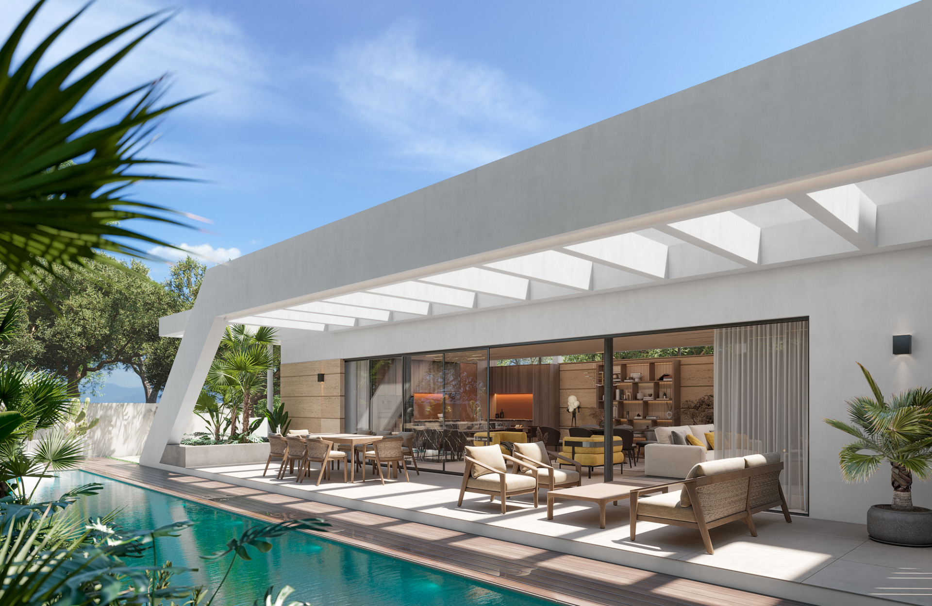 Striking new built villa just walking distance from Puerto Banus offers fabulous sea views