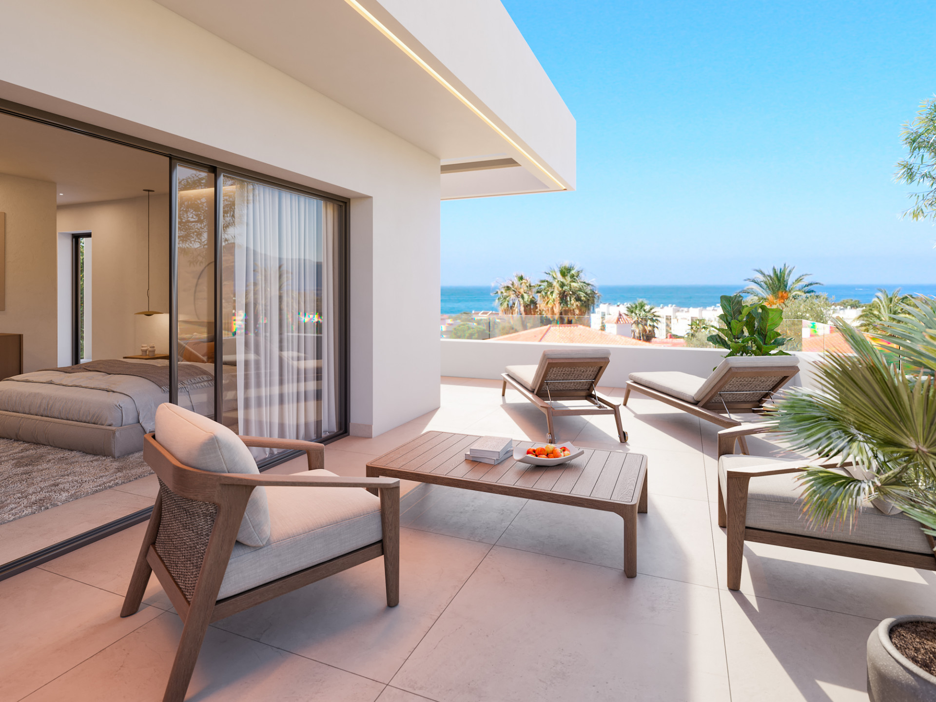 Striking new built villa just walking distance from Puerto Banus offers fabulous sea views