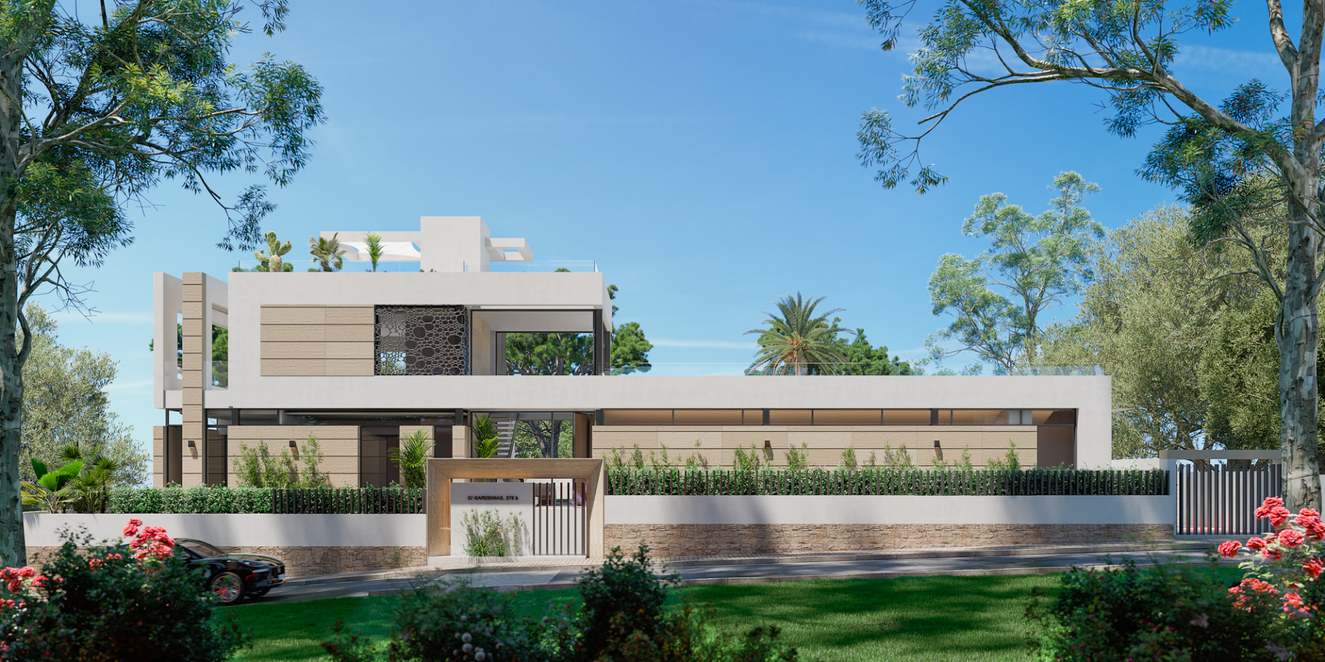 Striking new built villa just walking distance from Puerto Banus offers fabulous sea views