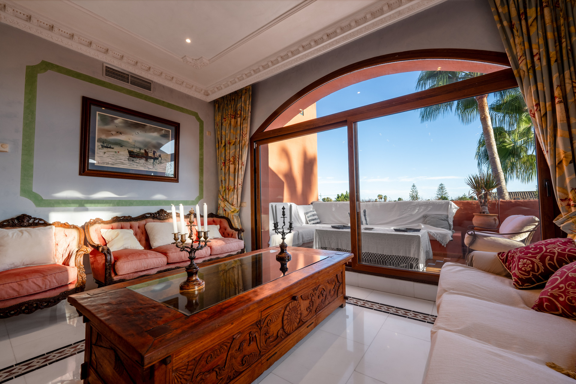 Palatial duplex penthouse sits atop its throne in one of Esteponas most exclusive gate communities