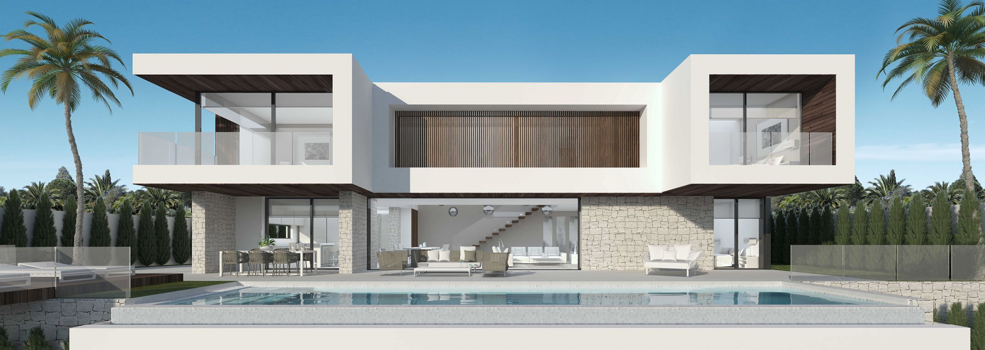 Contemporary and sleek - this brand new 4 bedroom villa with sea views and proximity to top golf courses