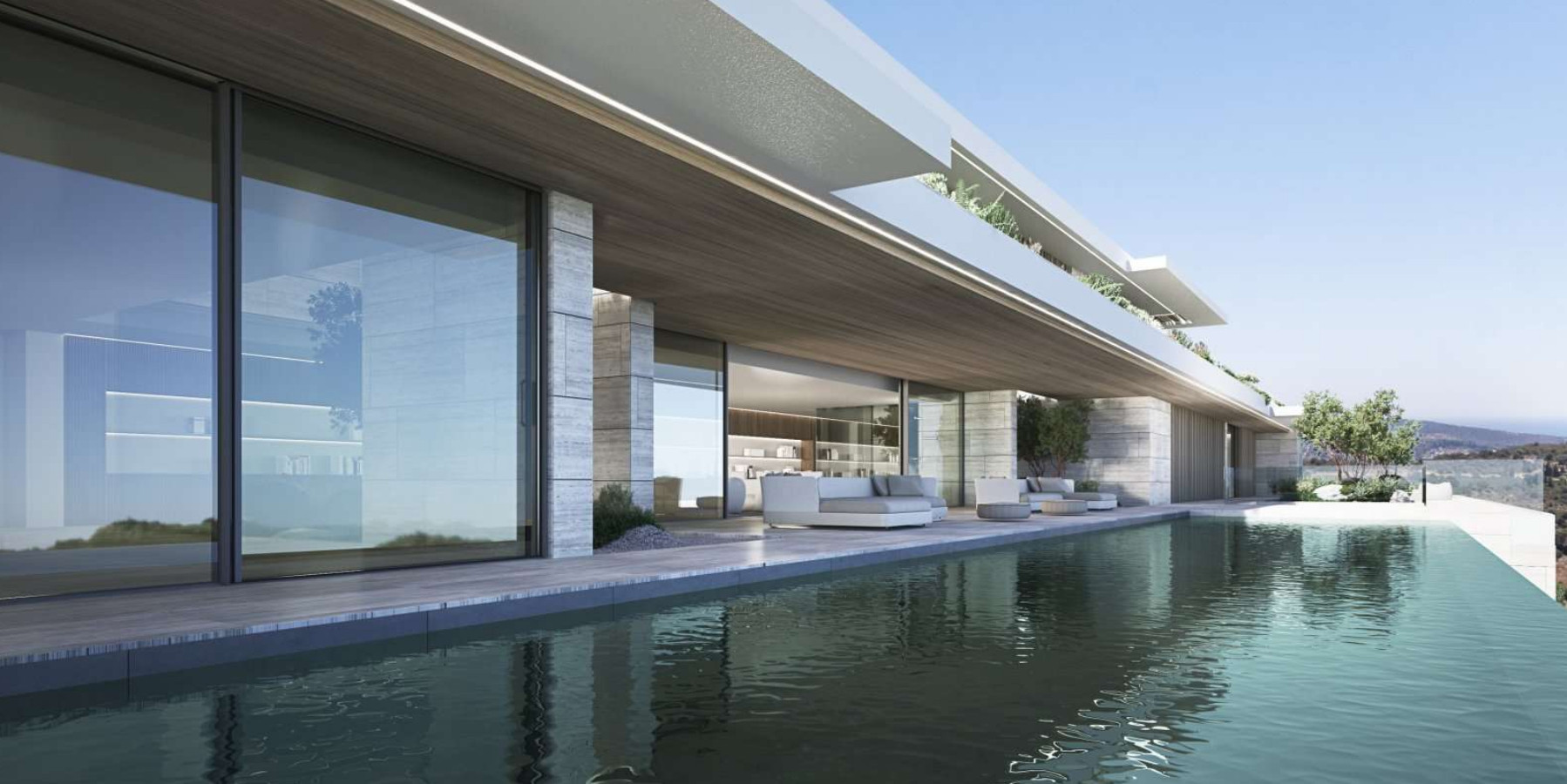 Majestic residence with 180º views is a piece of modern architecture, and a masterclass in style.