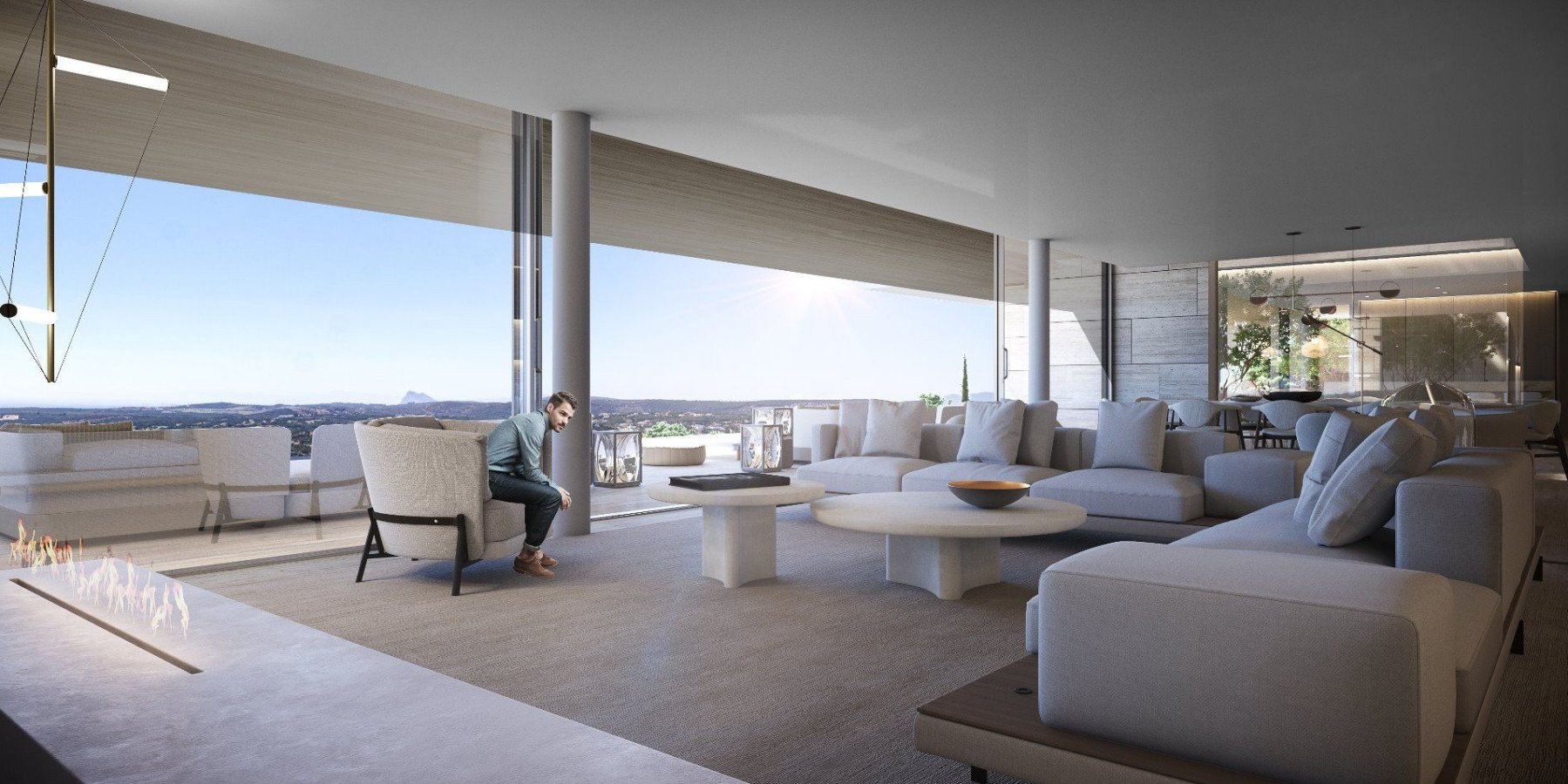 Majestuosa residencia con vistas de 180º es una pieza de arquitectura moderna, y el epítome del estilo