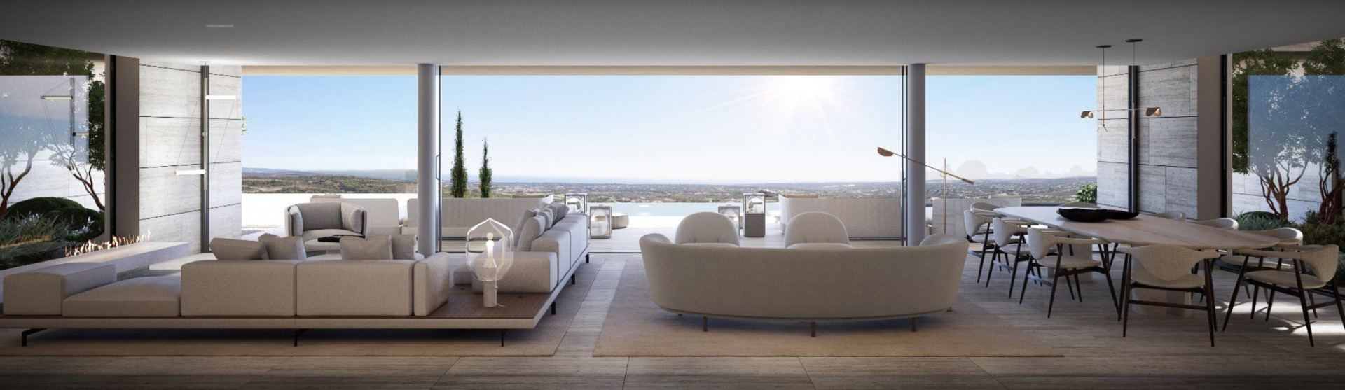 Majestuosa residencia con vistas de 180º es una pieza de arquitectura moderna, y el epítome del estilo