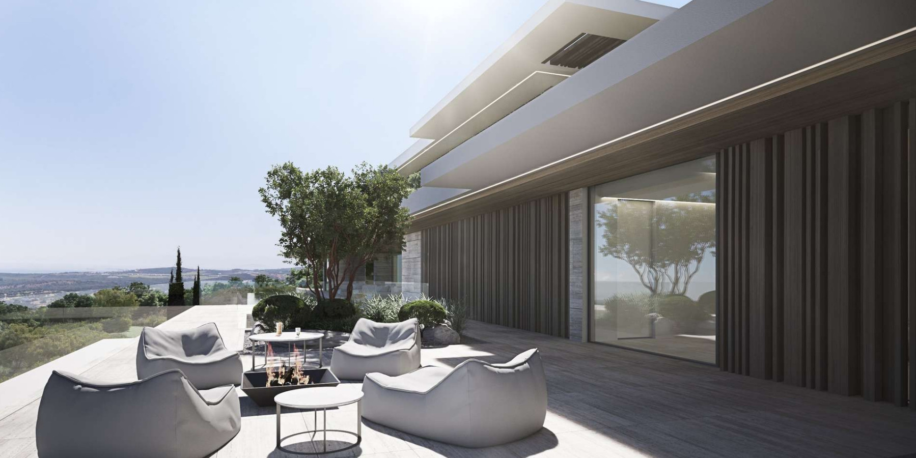 Majestic residence with 180º views is a piece of modern architecture, and a masterclass in style.