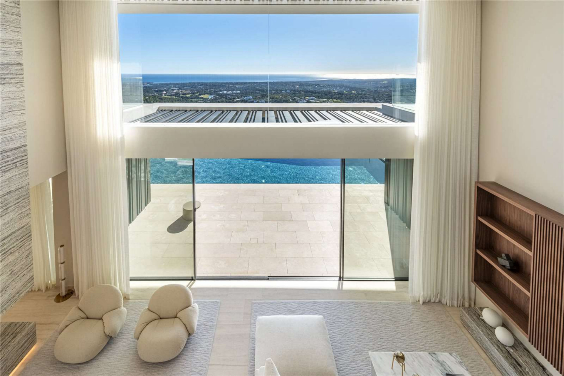 Ultra chic and modern residence flaunts 180º unparalleled views along southern Spanish coastline