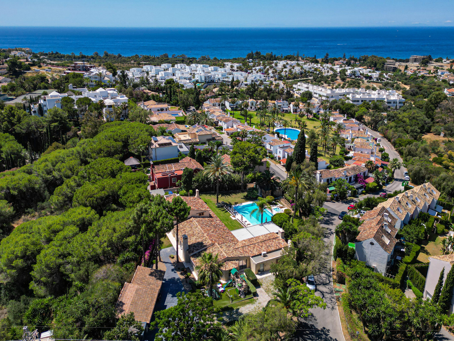 Stunning luxurious 'mini' mansion sits in heart of leafy urban oasis on the edge of Marbella.